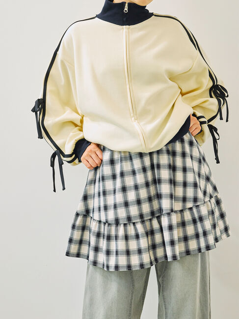SM2「チェック柄フリルティアードミニスカート」|スカート|