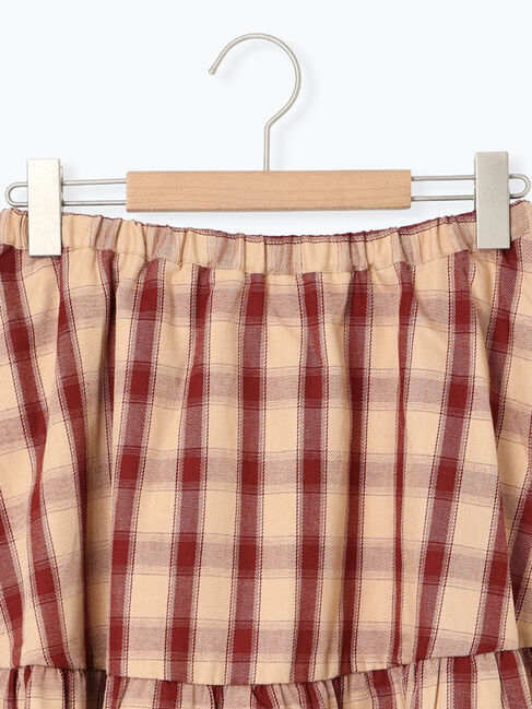 SM2「チェック柄フリルティアードミニスカート」|スカート|