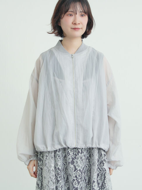 Samansa Mos2「シアーブルゾン」|ブルゾン・スタジャン|