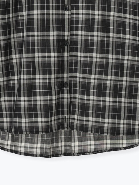 Samansa Mos2「【マルチウェイ/イージーケア】チェック柄ビッグシャツ」|シャツ・ブラウス|