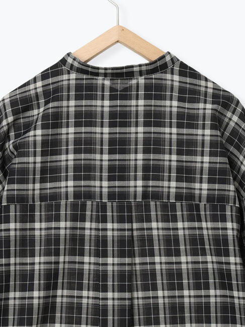 Samansa Mos2「【マルチウェイ/イージーケア】チェック柄ビッグシャツ」|シャツ・ブラウス|