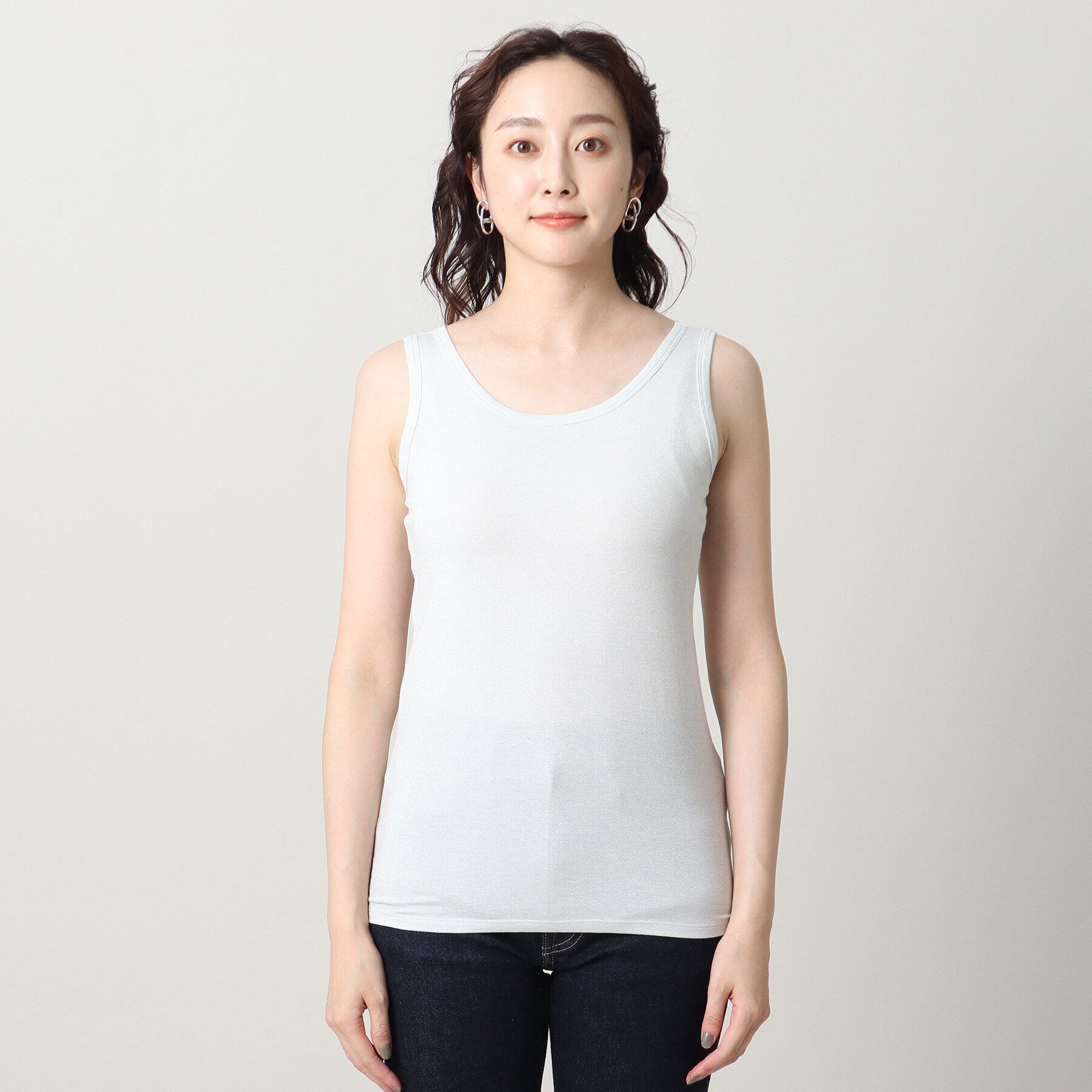 UNTITLED「リーベルラメベア天竺プルオーバファブリック」|キャミソール|