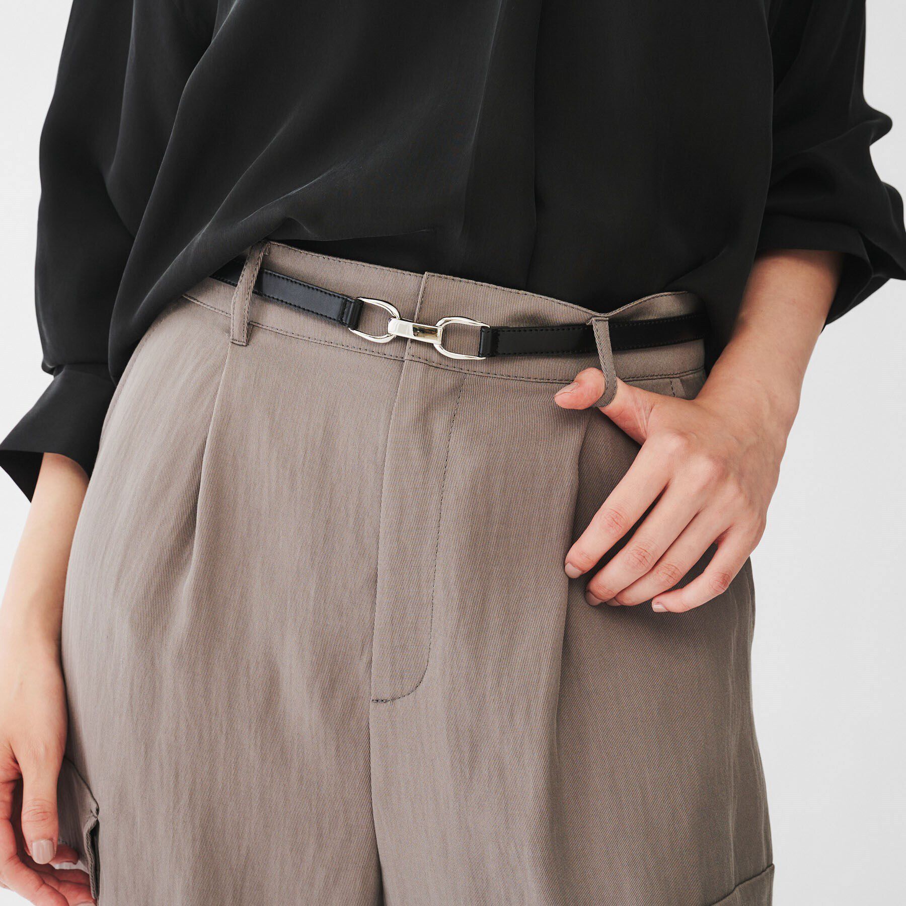 UNTITLED「【追加5/本革/日本製】フリーフックベルト」|ベルト|