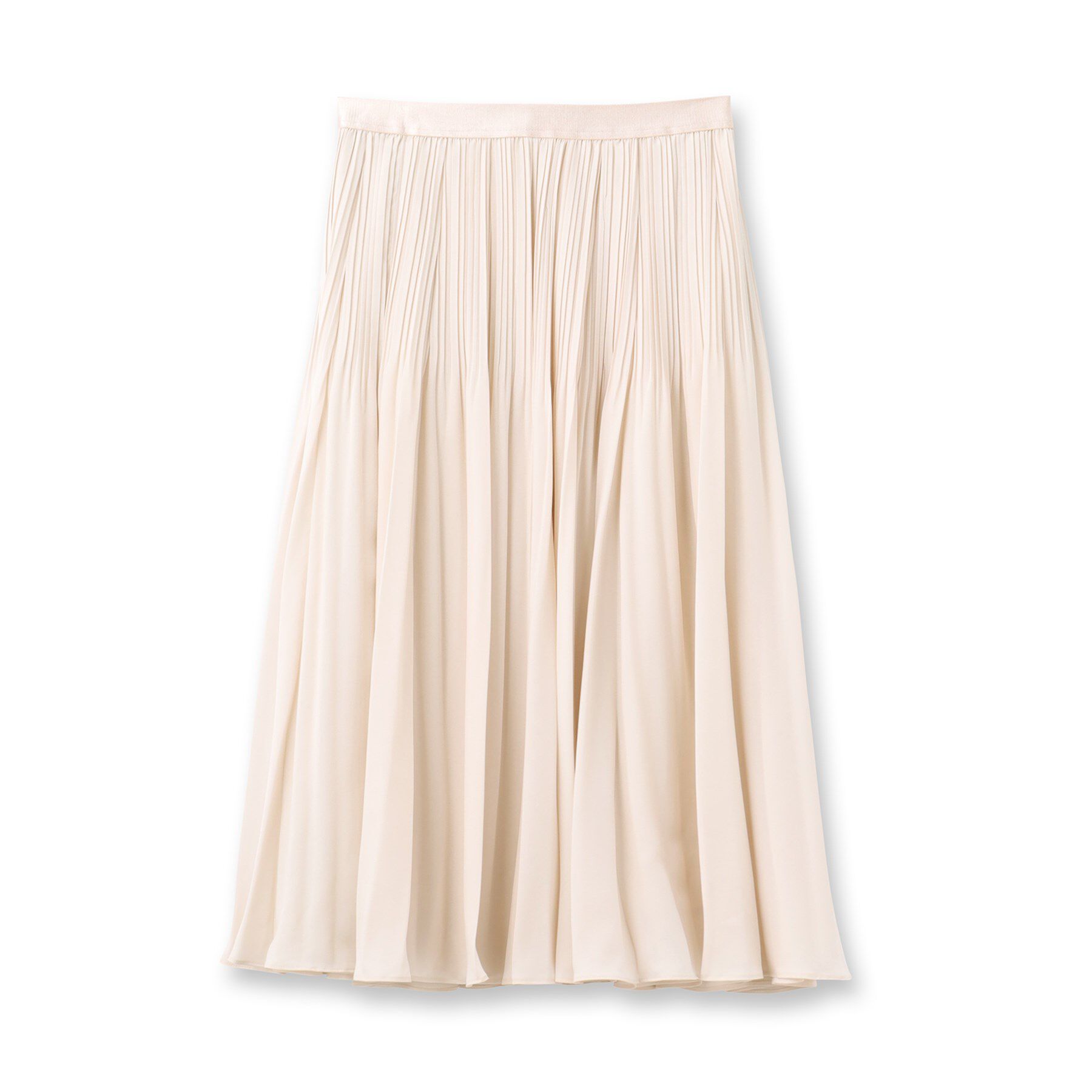UNTITLED「【通勤】ポリエステルデシン プリーツスカート」|スカート|