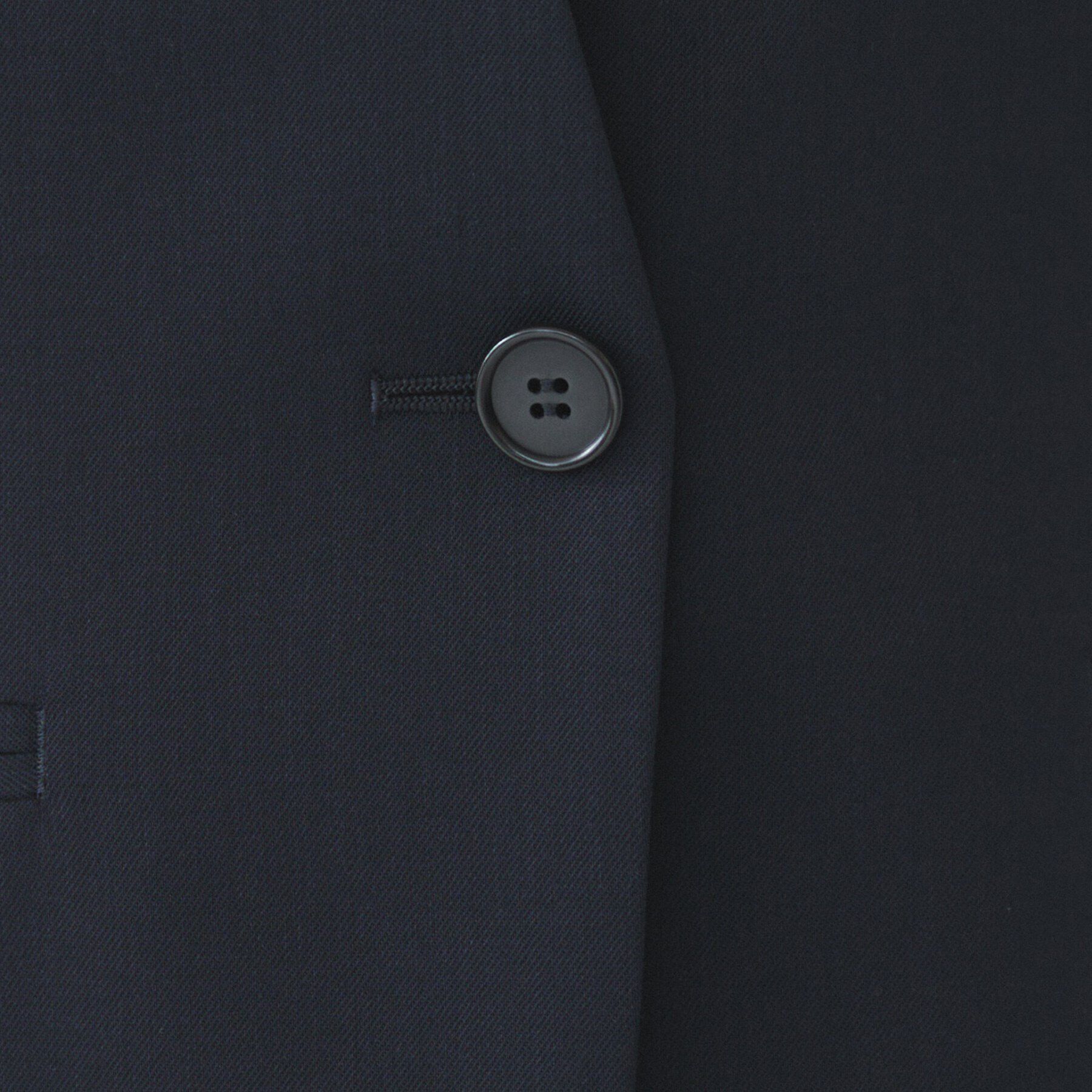 UNTITLED「レジェールギャバ 背抜きカラーレスジャケット」|ノーカラージャケット|