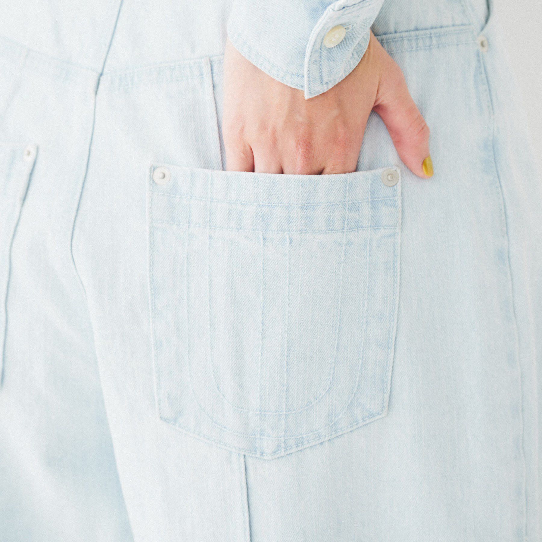 UNTITLED「カーブシルエット ワイドデニム」|デニム|