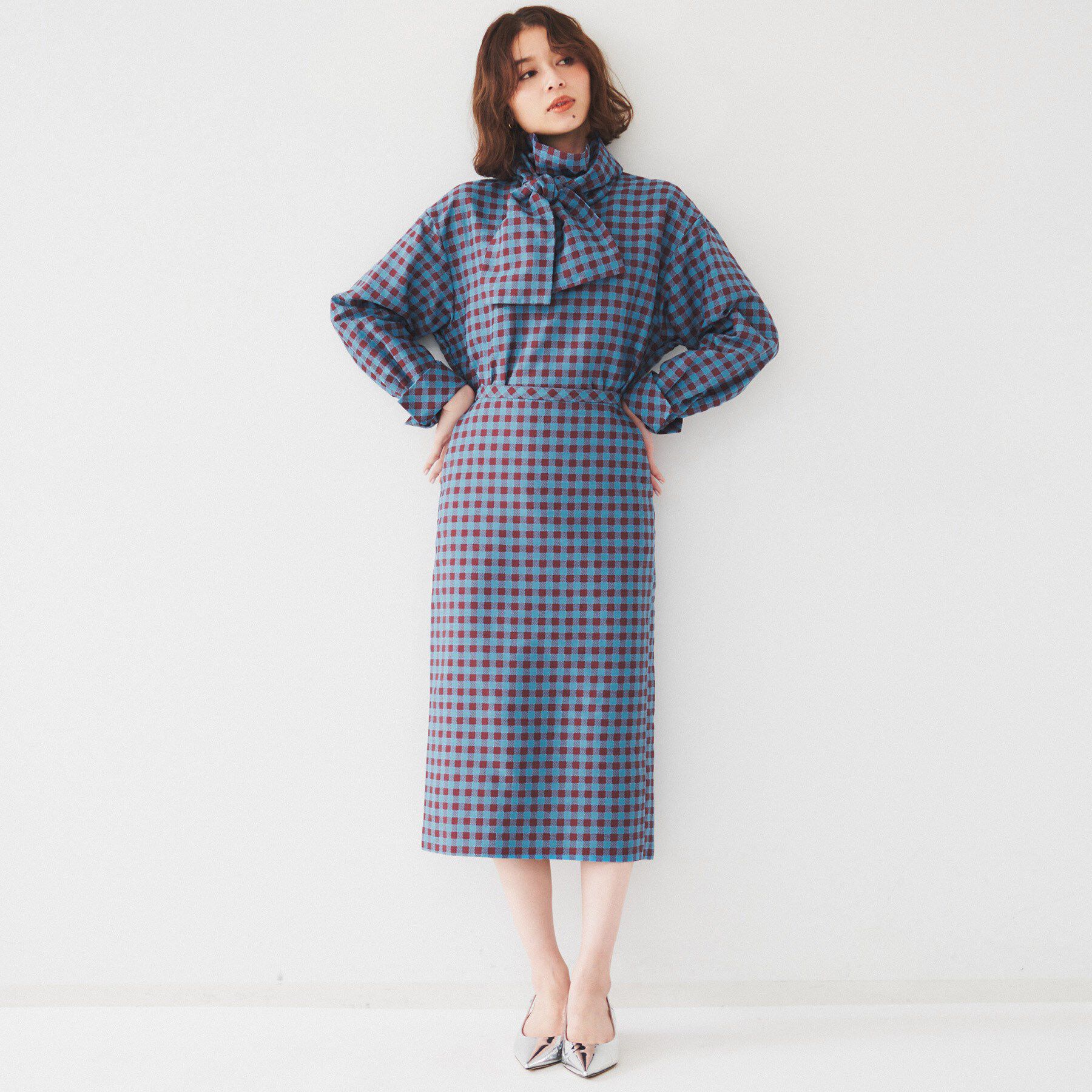 UNTITLED「【セットアップ可能】ギンガムチェック ブラウス」|シャツ・ブラウス|