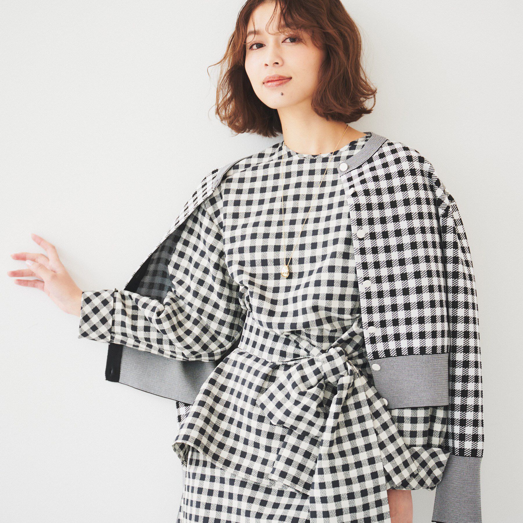 UNTITLED「【セットアップ可能】ギンガムチェック ブラウス」|シャツ・ブラウス|