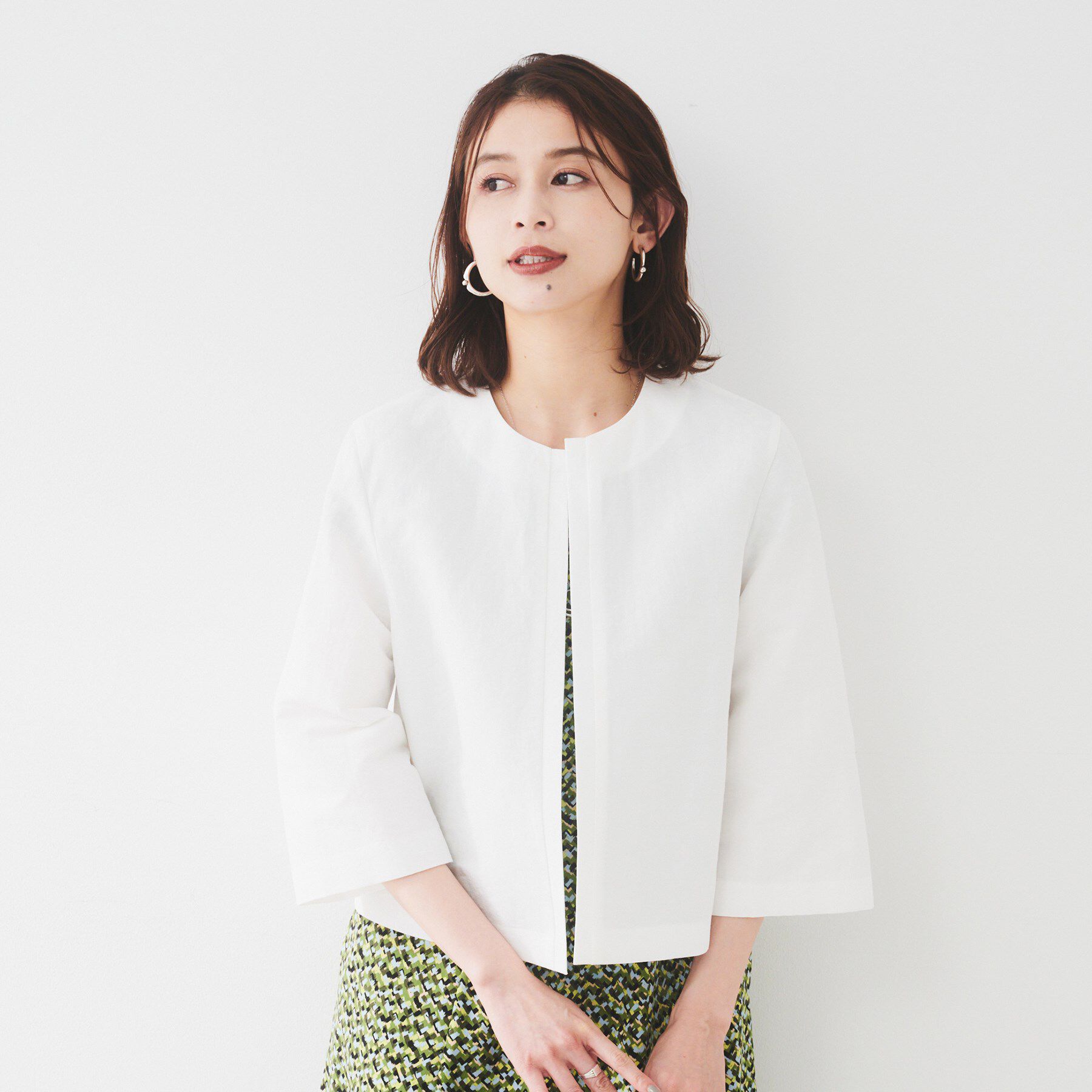 UNTITLED「【短丈/オンオフ/きれいめ】タイプライタージャケット」|ブルゾン・スタジャン|