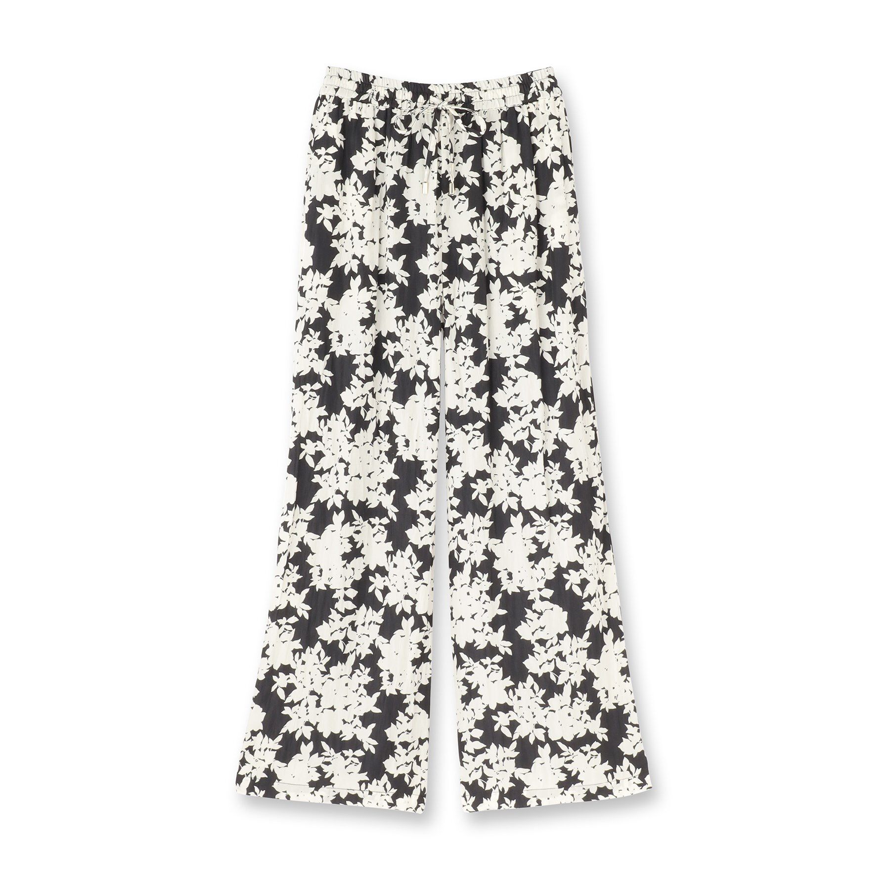 UNTITLED「【ウエストゴム/ワイド/柄】モノトーンフラワーパンツ」|その他|