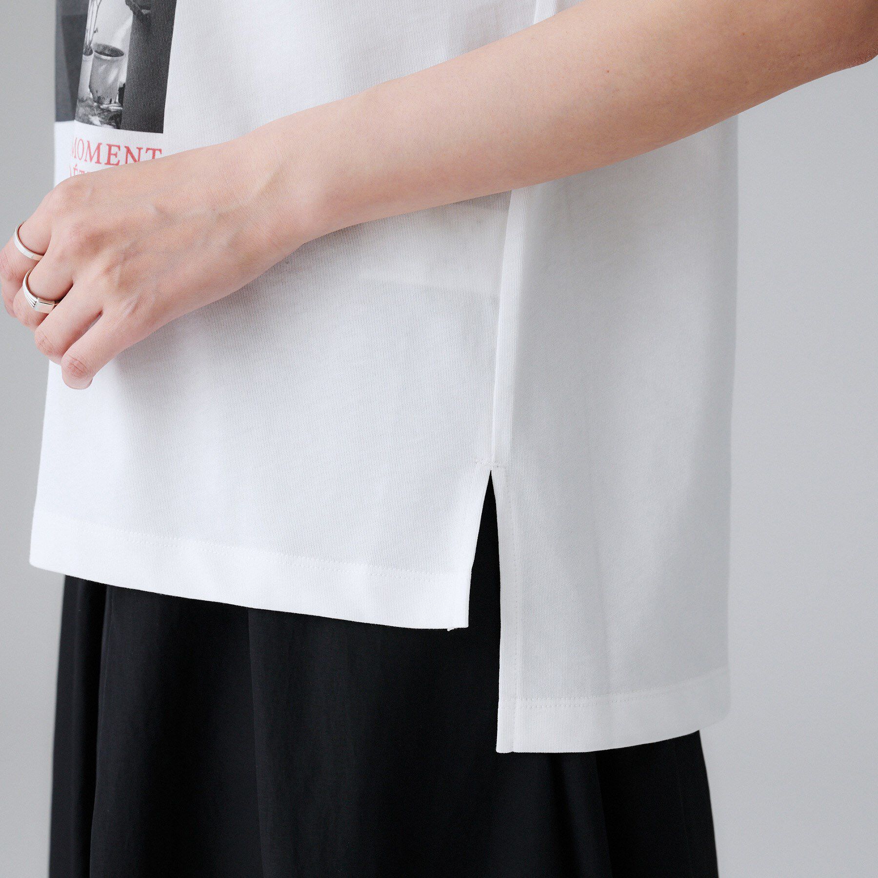 UNTITLED「【コットン100/プリントロゴ】フォトTシャツ」|Tシャツ・カットソー|