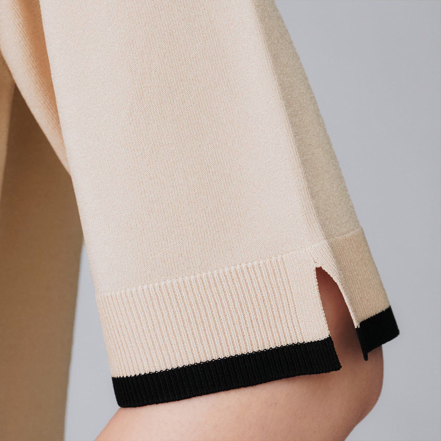 UNTITLED「【アンサンブル可/薄手/洗える】5分袖クルーニット」|ニット・セーター|