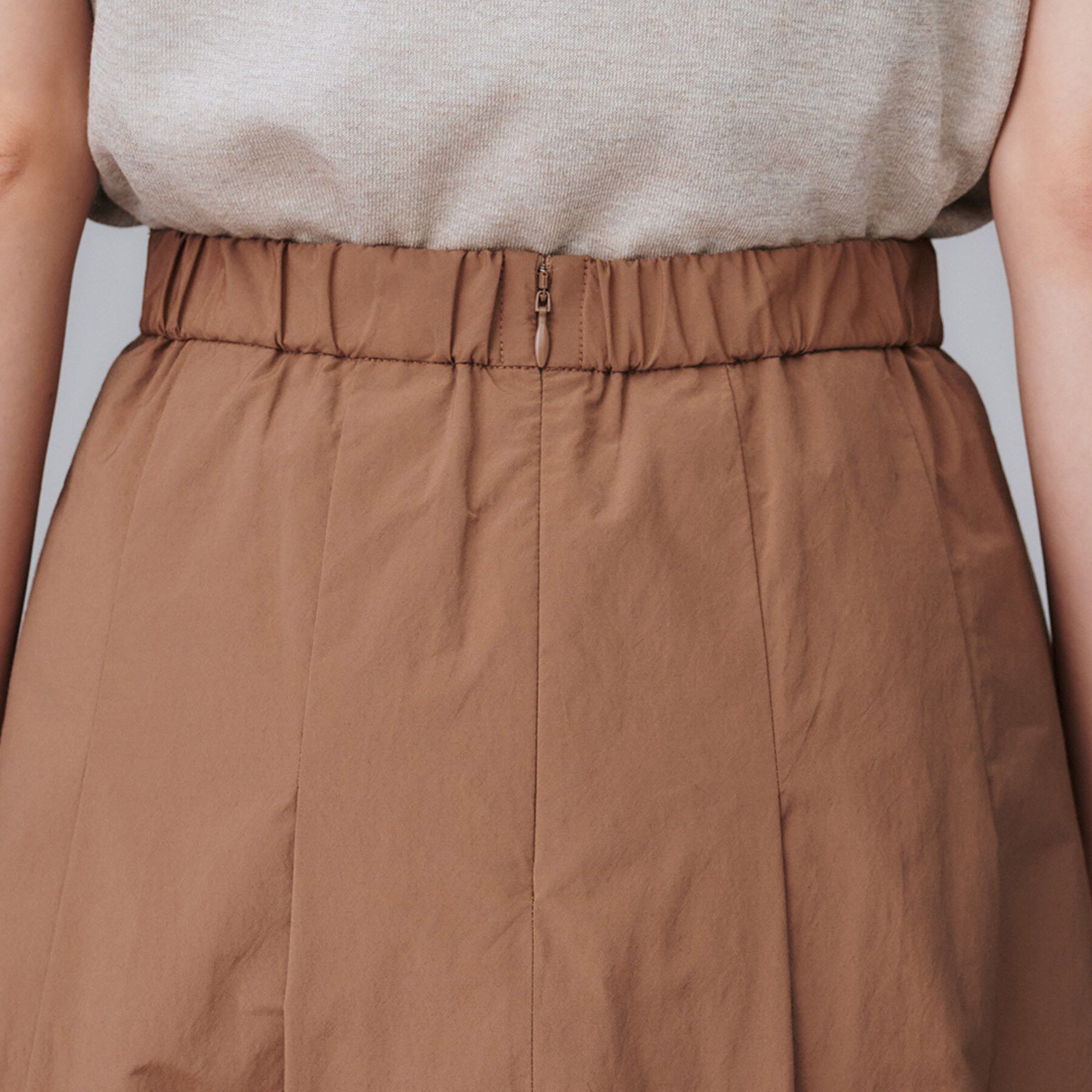 UNTITLED「【後ろウエストゴム/セットアップ可】ファブリカタックスカート」|スカート|