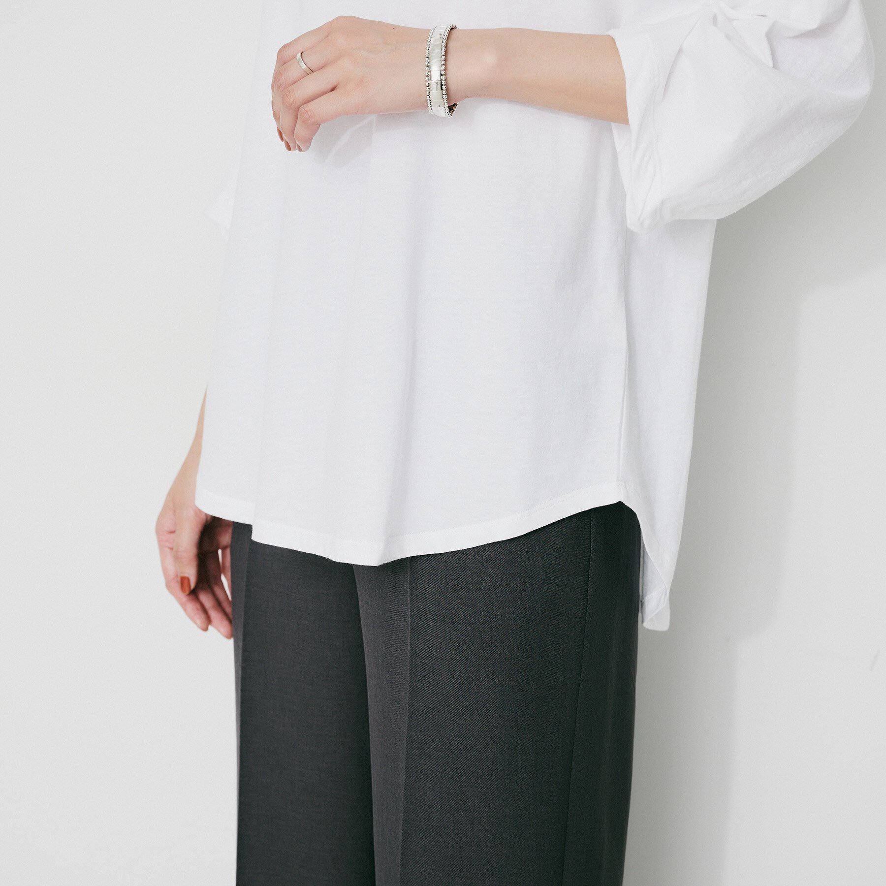 UNTITLED「【Munich】タックスリーブTシャツ」|Tシャツ・カットソー|