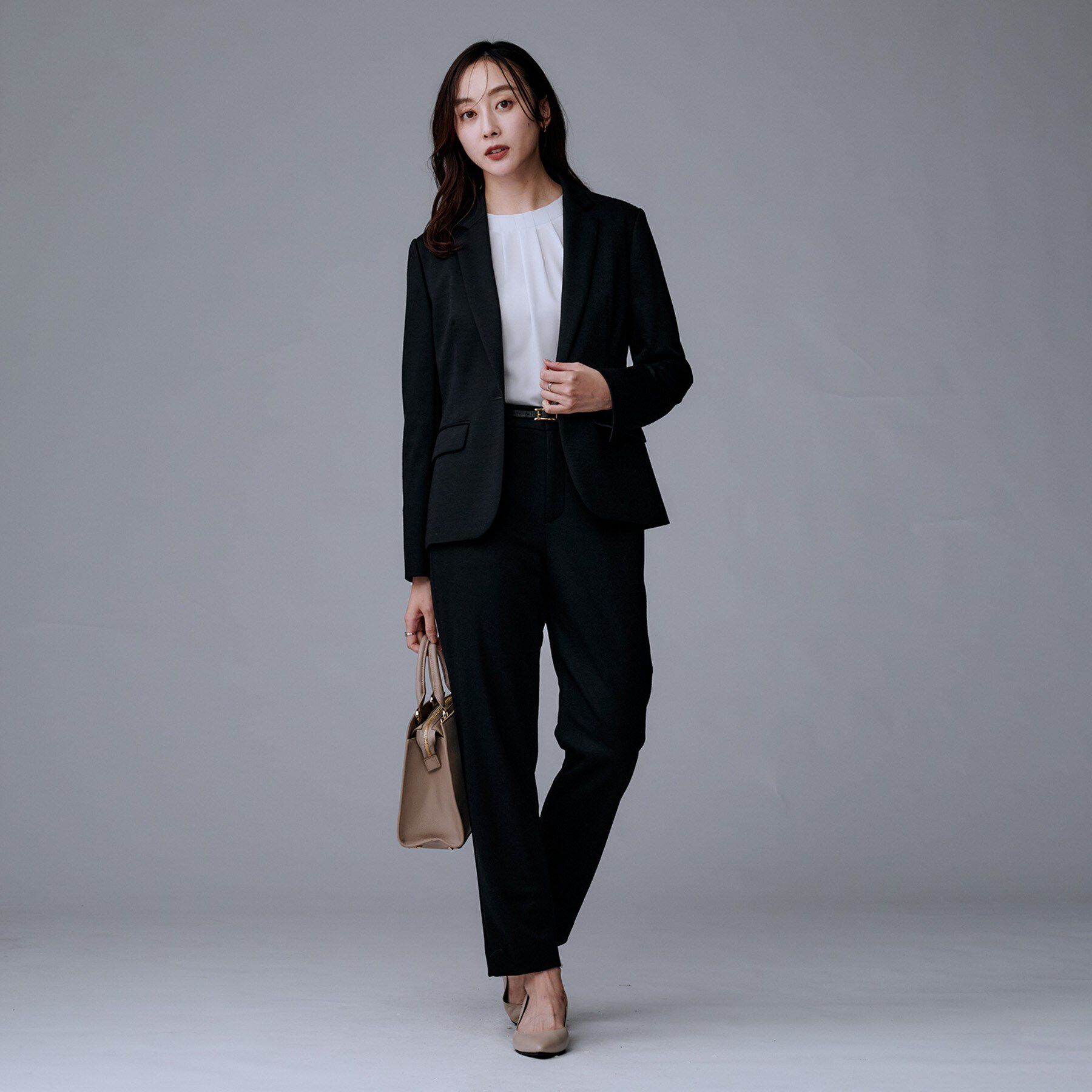 UNTITLED「【洗えるスーツ／ストレッチ】ウール混ジャージ テーパードパンツ」|その他|