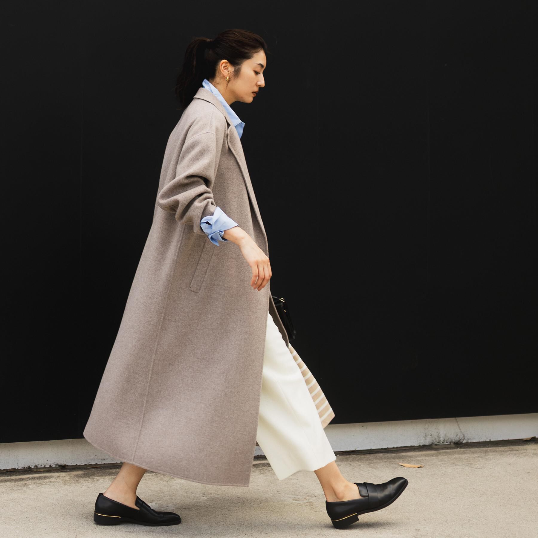 UNTITLED「【ロング丈/軽やか】テーラード　リバーコート」|チェスターコート|