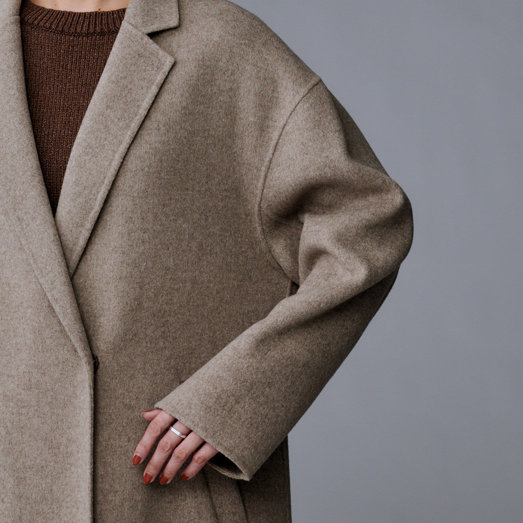 UNTITLED「【ロング丈/軽やか】テーラード　リバーコート」|チェスターコート|