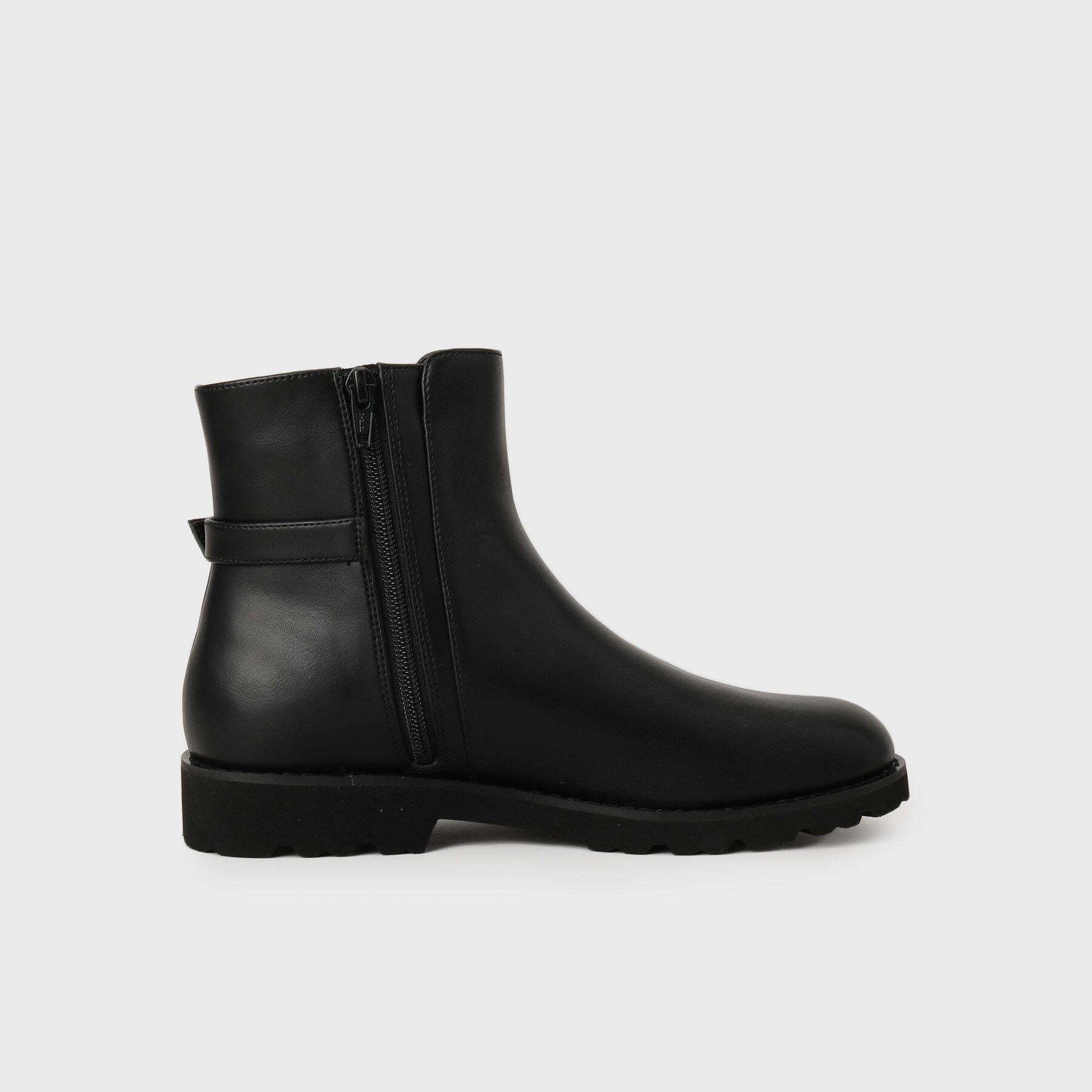 UNTITLED「【軽量】バックルジョッキーブーツ」|ショートブーツ|