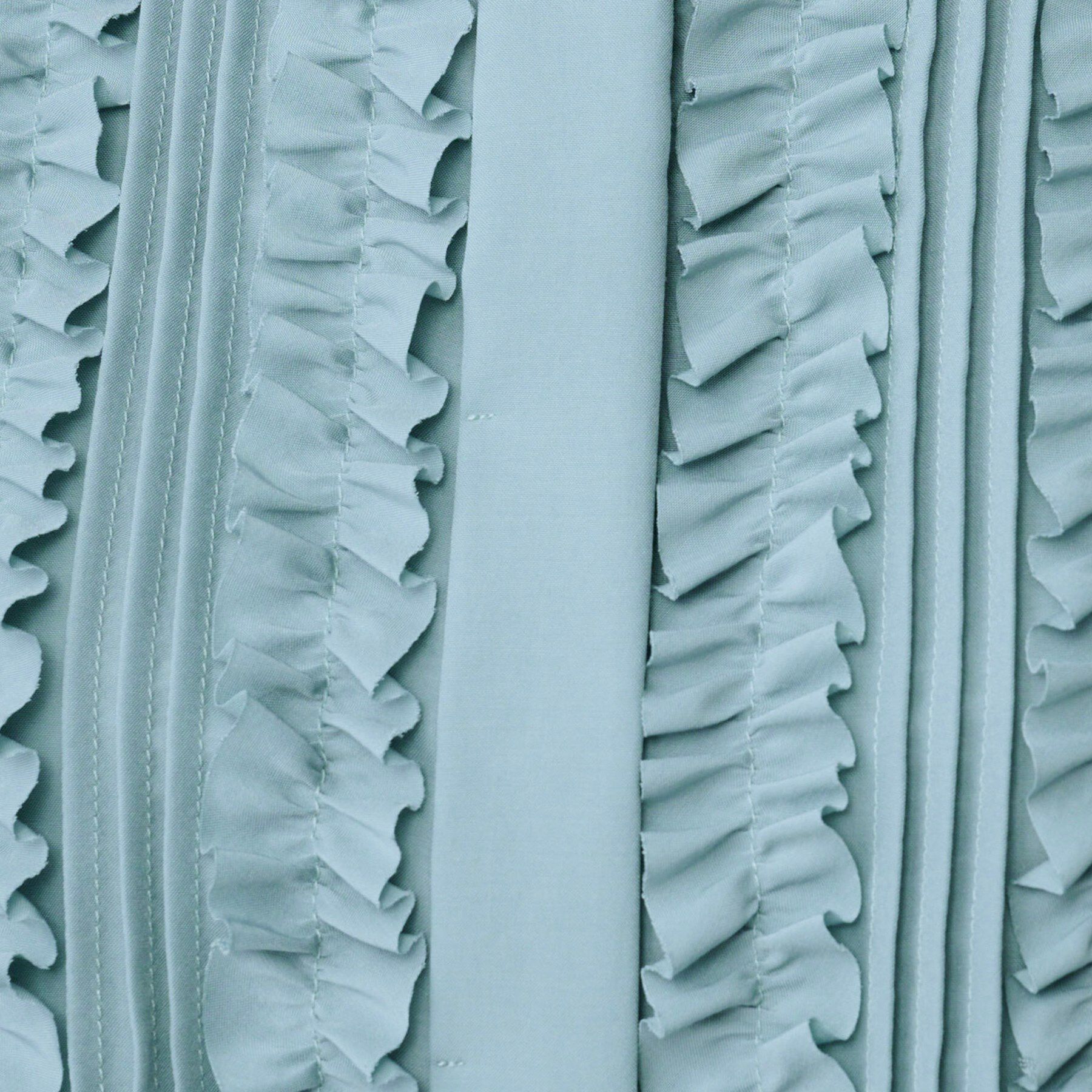 UNTITLED「【1枚で着映え/オンオフ着回し】フリルサテンブラウス」|シャツ・ブラウス|