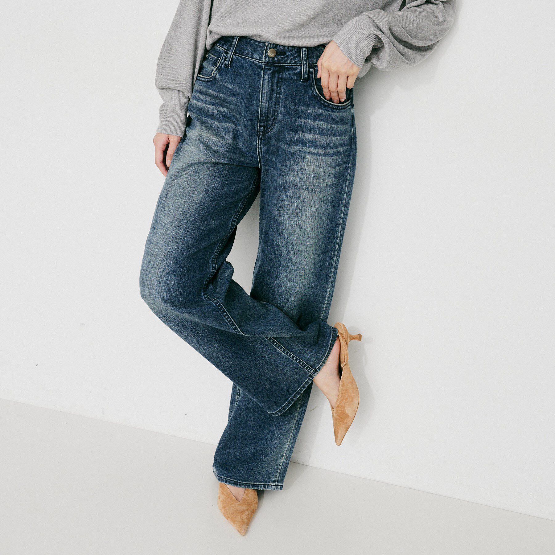 UNTITLED「【 Healthy DENIM 】別注 Pink Pepper ワイドストレートデニム」|デニム|