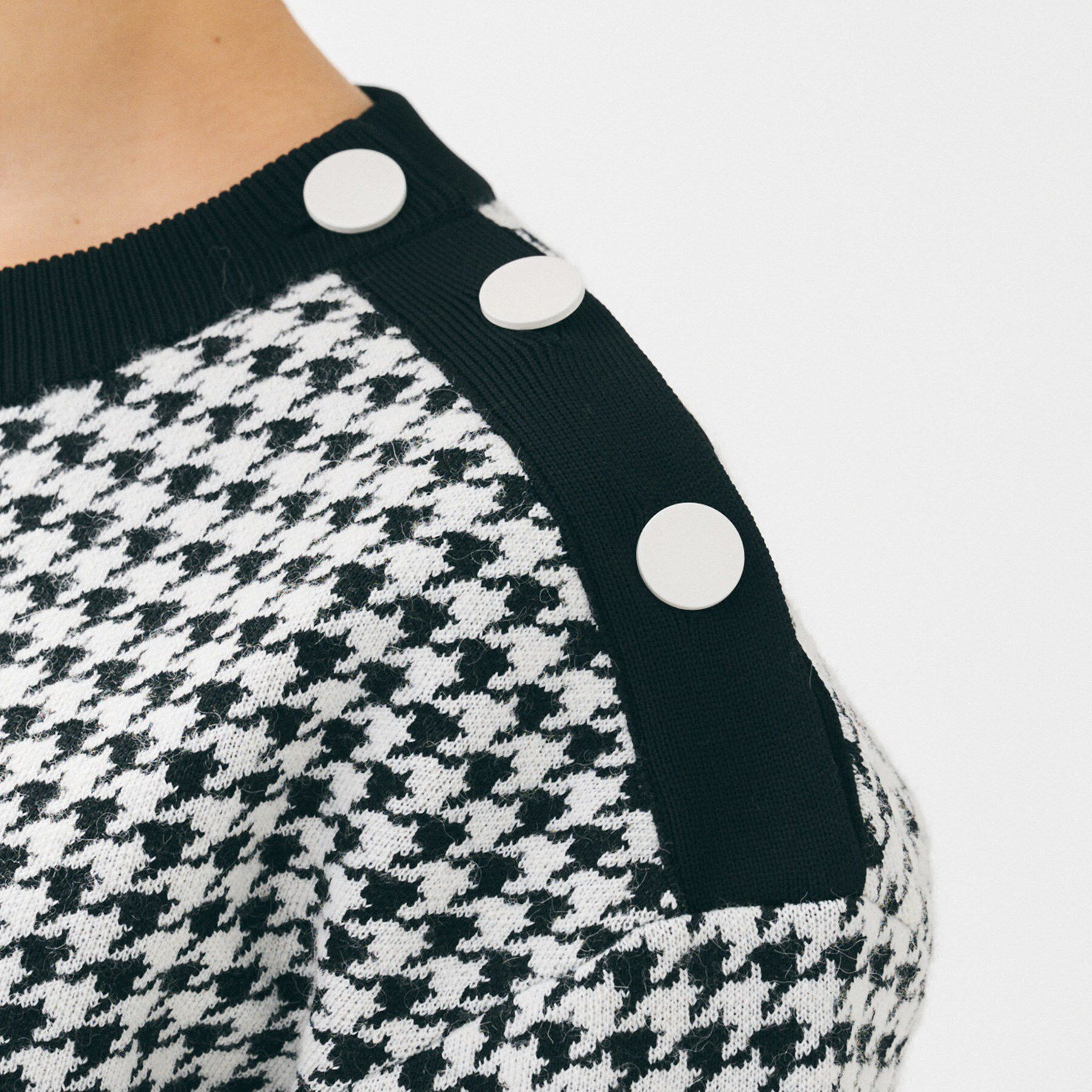 UNTITLED「【洗える/コンパクト丈】チドリジャカード プルオーバー」|ニット・セーター|