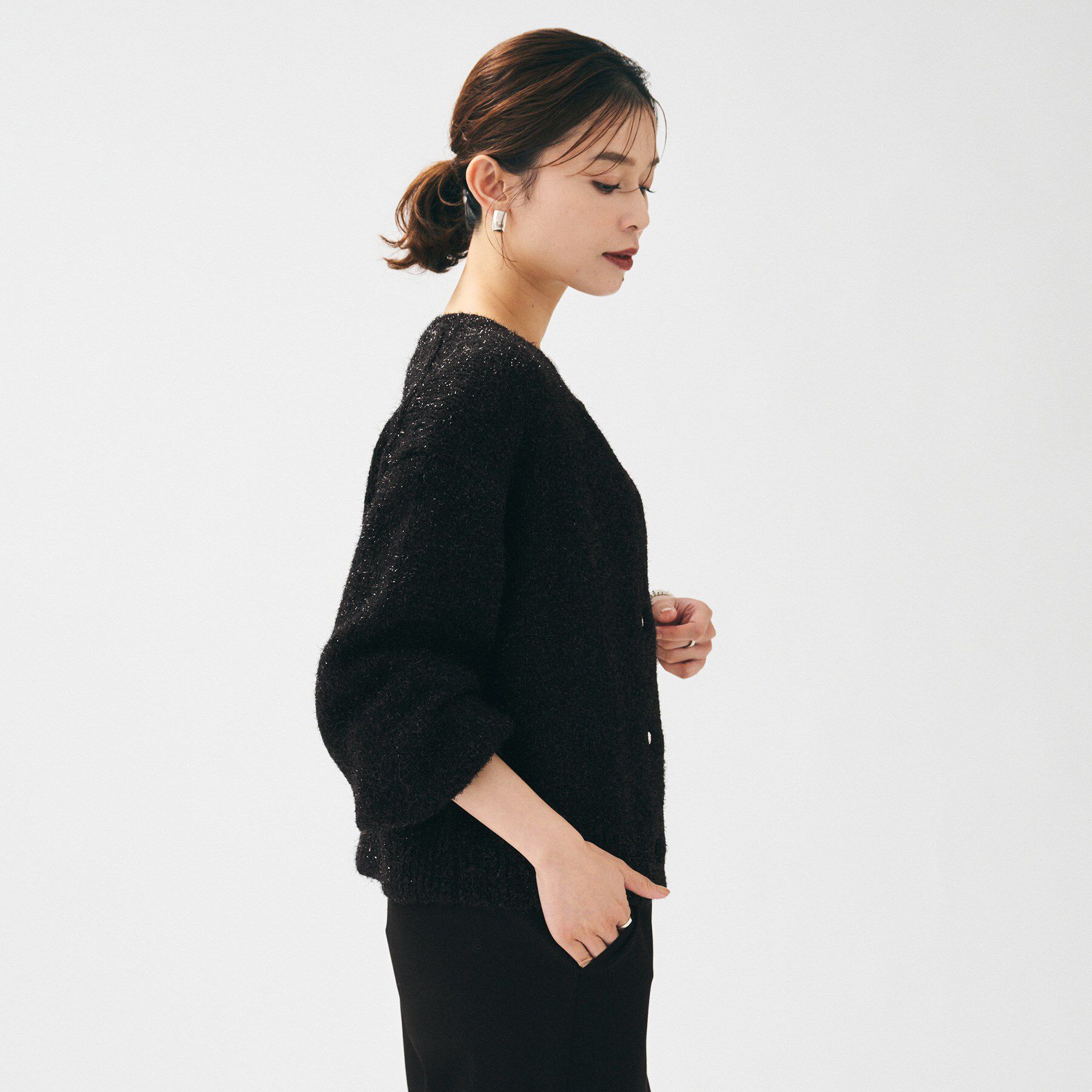 UNTITLED「【ラメ風/着映え】ファンシーヤーン カーディガン」|カーディガン|