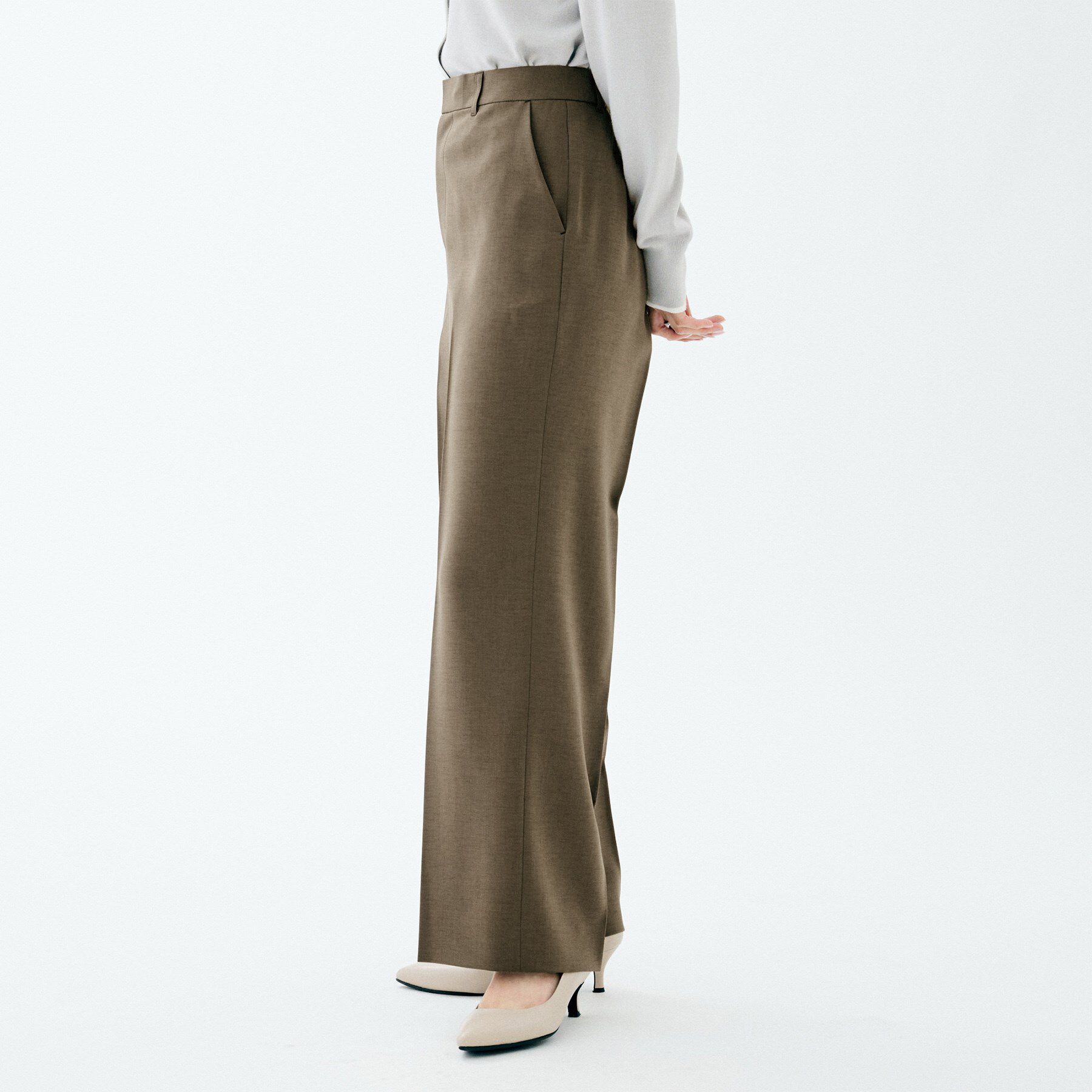 UNTITLED「【接触冷感/UV/セットアップ可】エアリー ワイドパンツ」|その他|