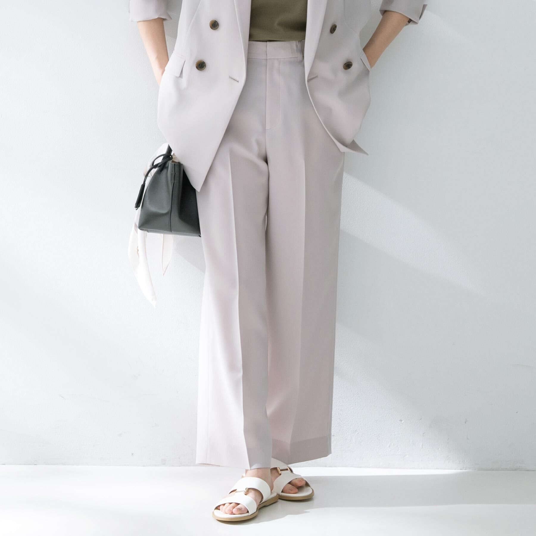 UNTITLED「【接触冷感/UV/セットアップ可】エアリー ワイドパンツ」|その他|