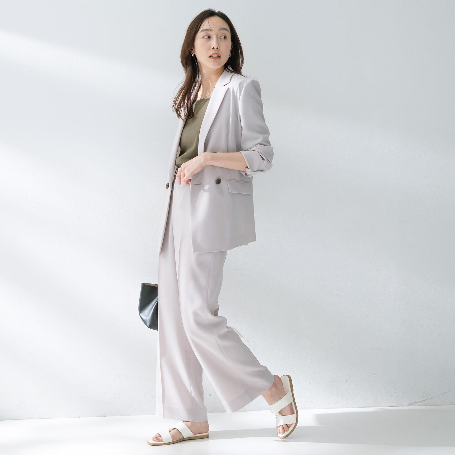 UNTITLED「【接触冷感/UV/セットアップ可】エアリー ワイドパンツ」|その他|