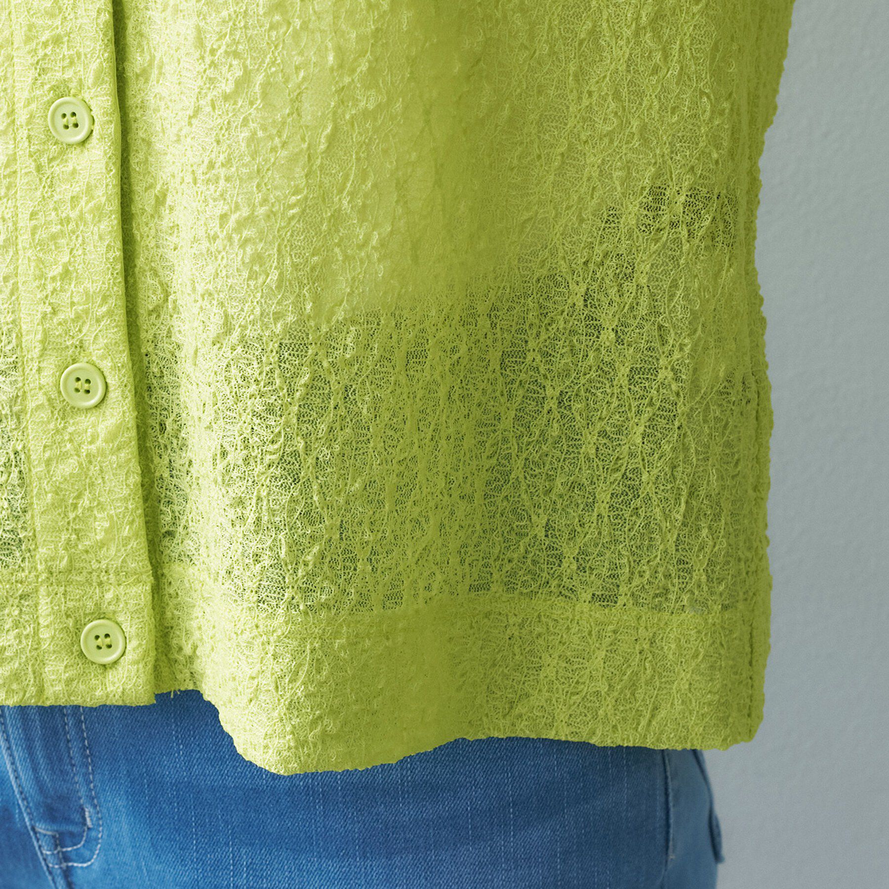 UNTITLED「【古畑星夏さん着用/シアー】ストレッチレースカーディガン」|カーディガン|