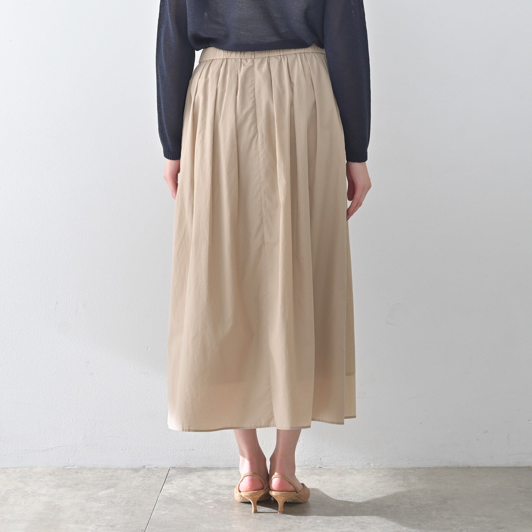 UNTITLED「【セットアップ可/ウエストゴム】シャイニータイプライタースカート」|スカート|