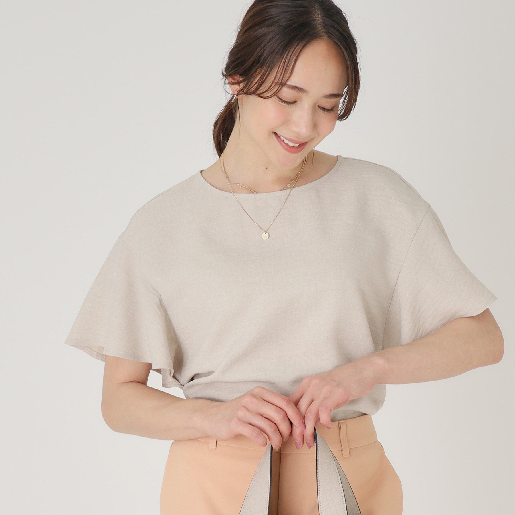 COUP DE CHANCE「【洗える】フレアー袖ブラウス」|シャツ・ブラウス|