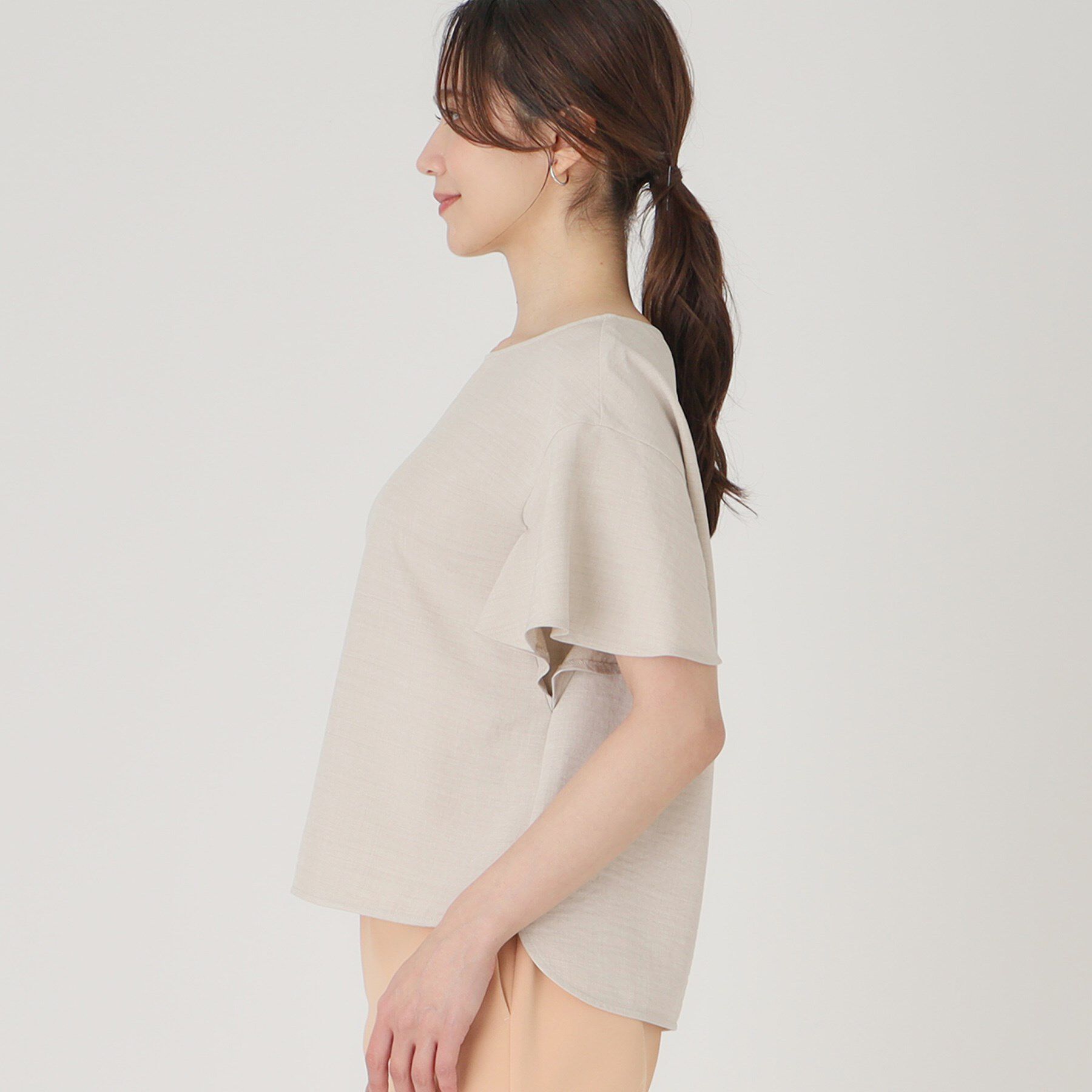 COUP DE CHANCE「【洗える】フレアー袖ブラウス」|シャツ・ブラウス|