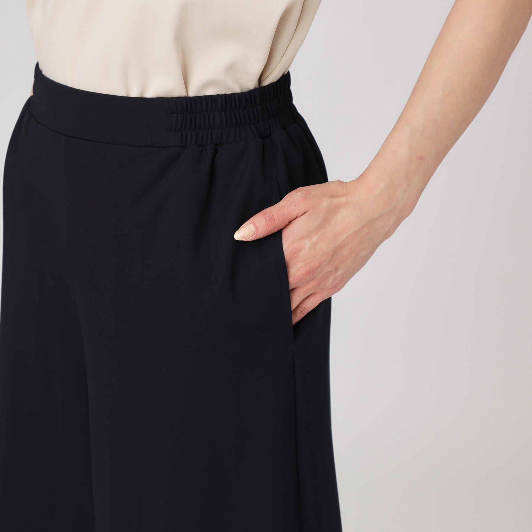 COUP DE CHANCE「【手洗い可／ウエストゴム】ジャージワイドパンツ」|その他|