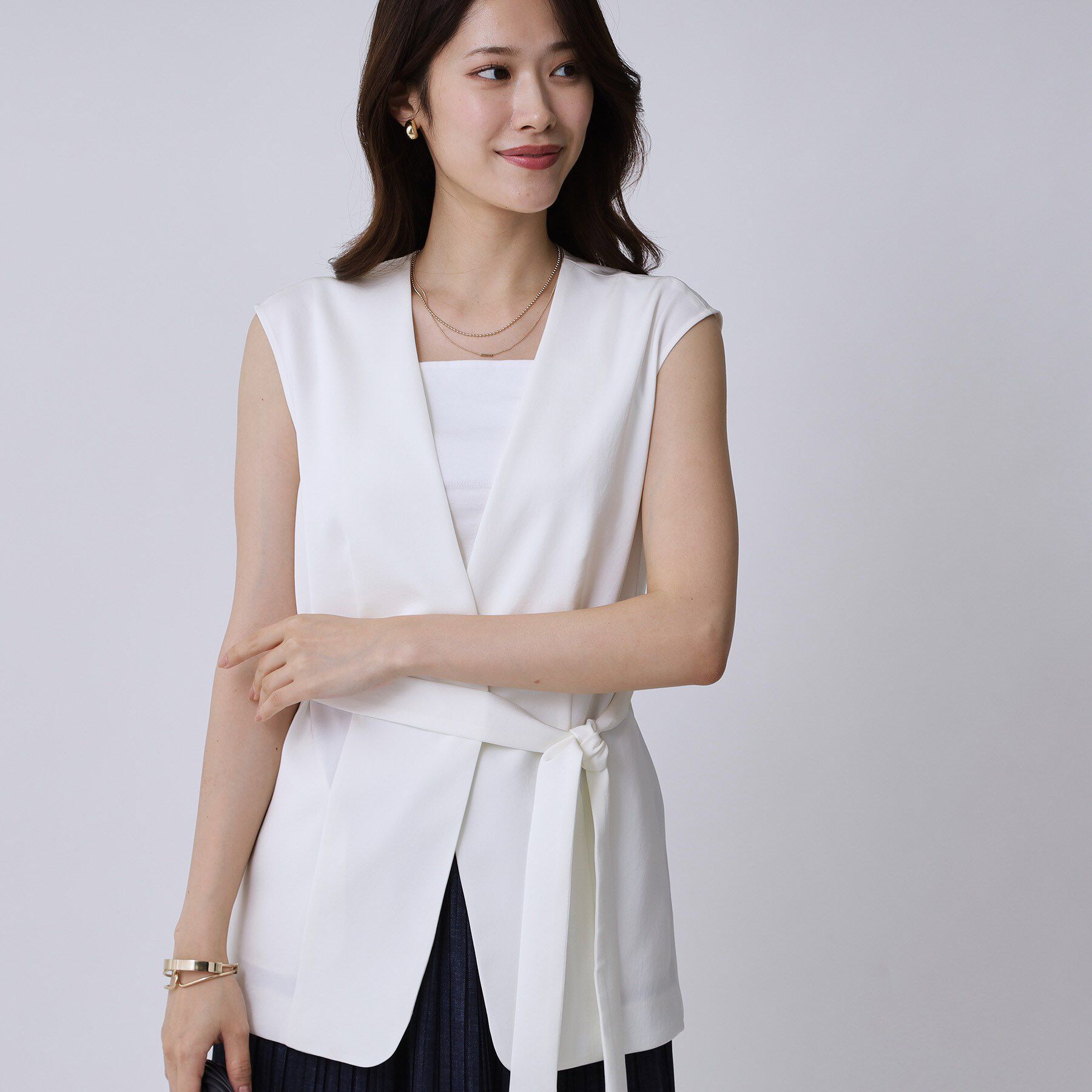 COUP DE CHANCE「【手洗い可／日本製】カラーレスジレ」|ベスト・ジレ|