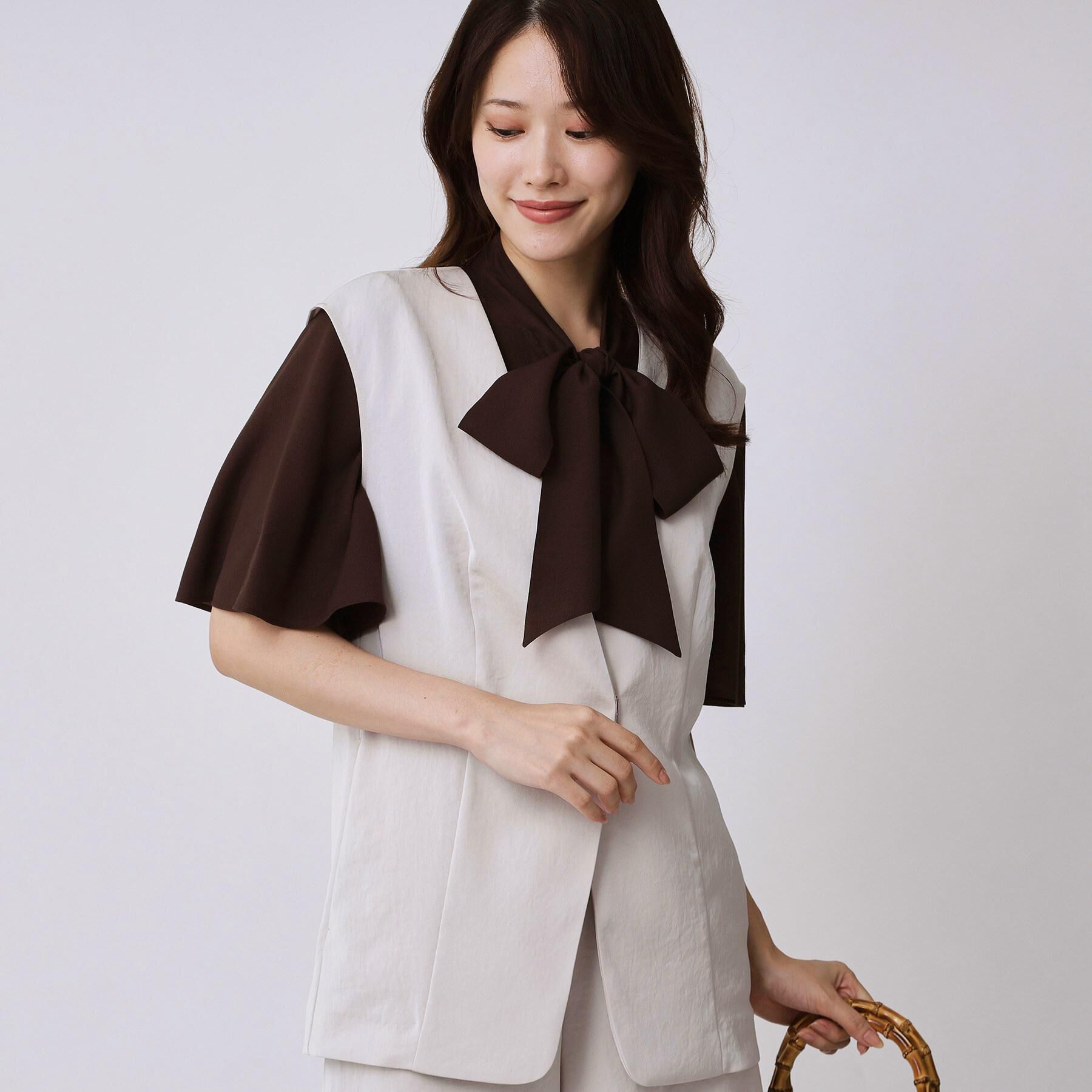 COUP DE CHANCE「【手洗い可／日本製】カラーレスジレ」|ベスト・ジレ|