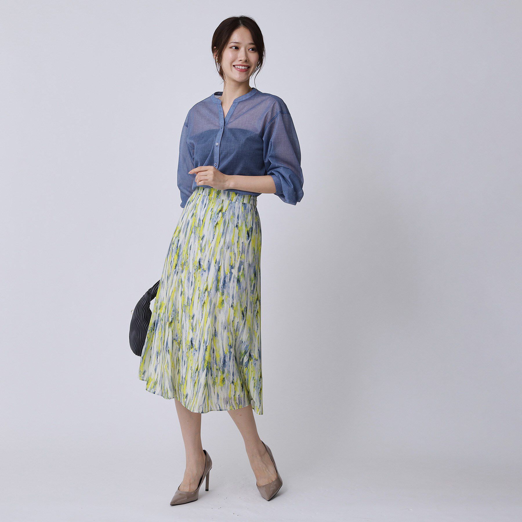 COUP DE CHANCE「【手洗い可／日本製】プリント柄スカート」|スカート|