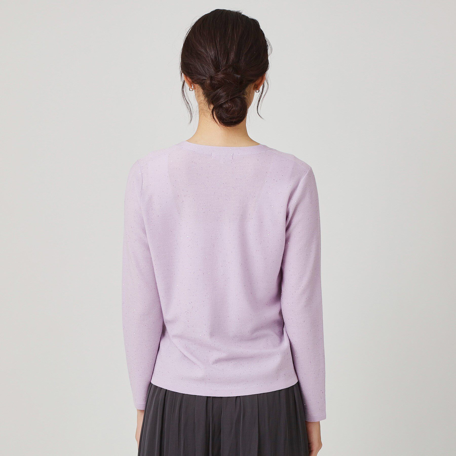 COUP DE CHANCE「【手洗い可】スパンコール入ニットカーディガン」|カーディガン|