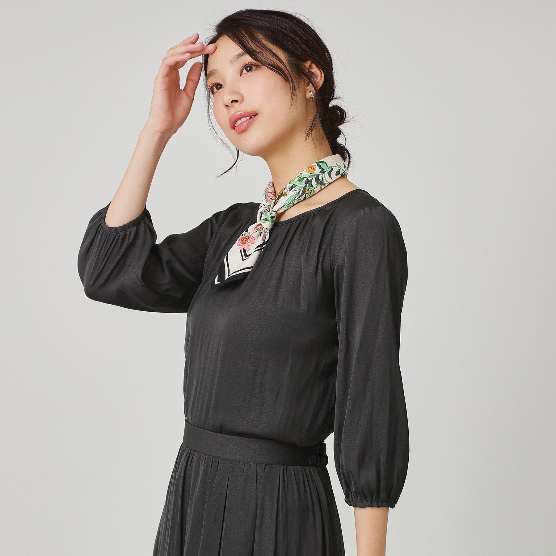 COUP DE CHANCE「【手洗い可／セットアップ可】エアリーなギャザーブラウス」|シャツ・ブラウス|スミクロ(018)