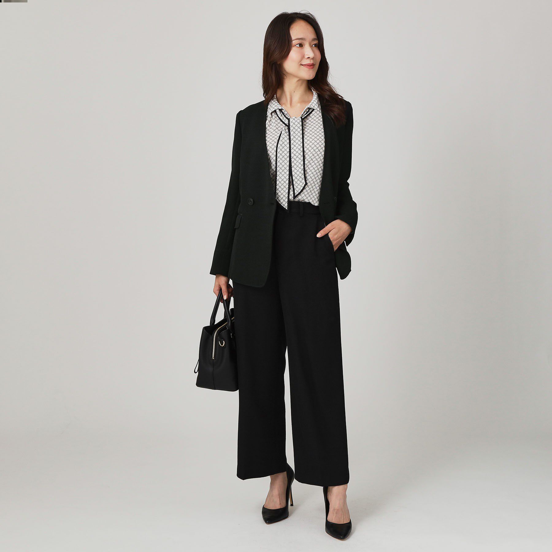 COUP DE CHANCE「【手洗い可／日本製／裏無し／セットアップ可】ツィード見えノーカラージャケット」|ノーカラージャケット|