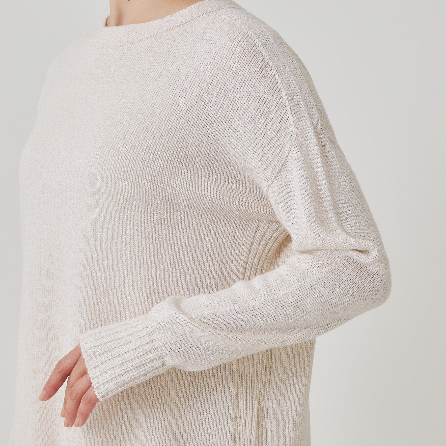 COUP DE CHANCE「【手洗い可／日本製】ヒップ丈ニットトップス」|ニット・セーター|