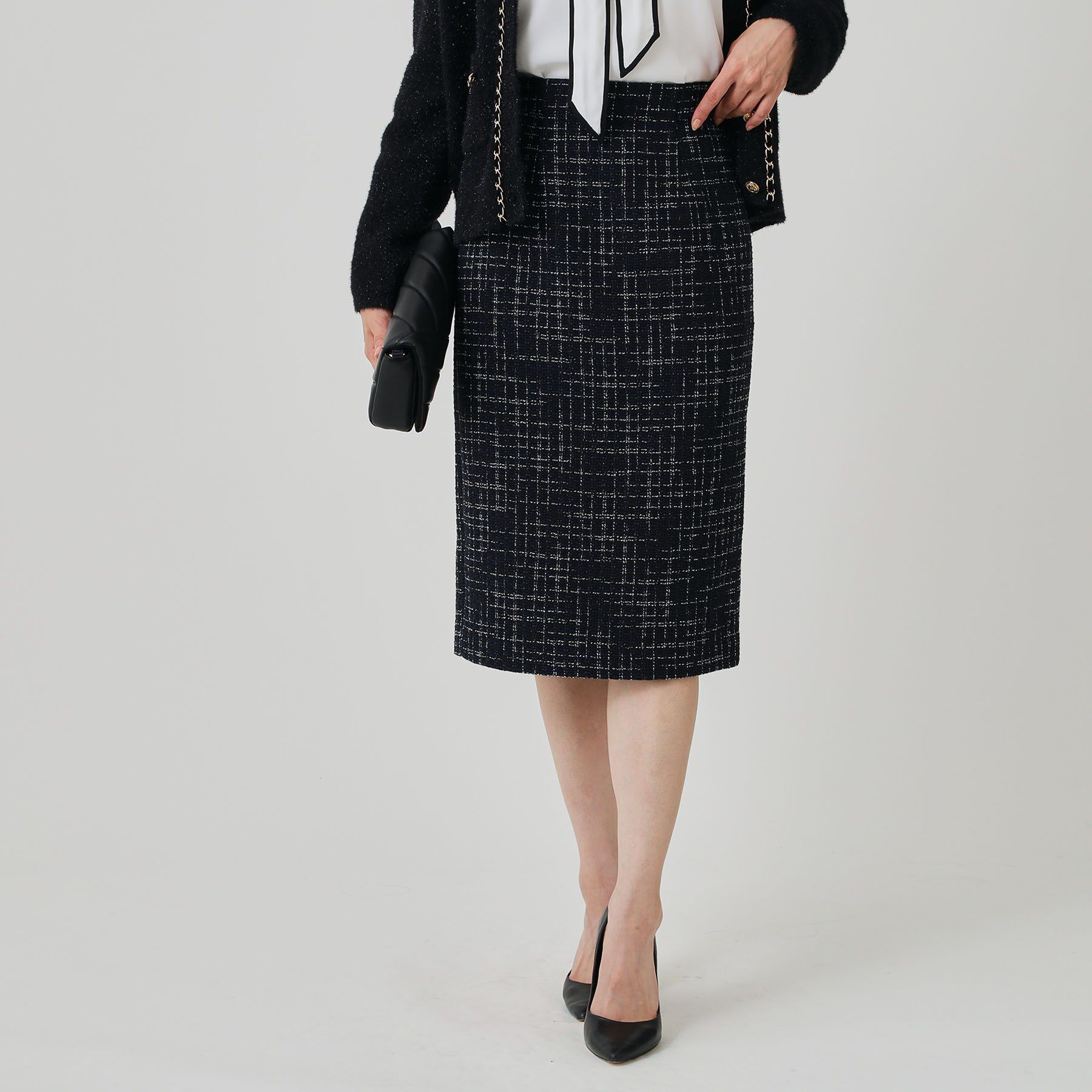 COUP DE CHANCE「【日本製】ツイードタイトスカート」|スカート|