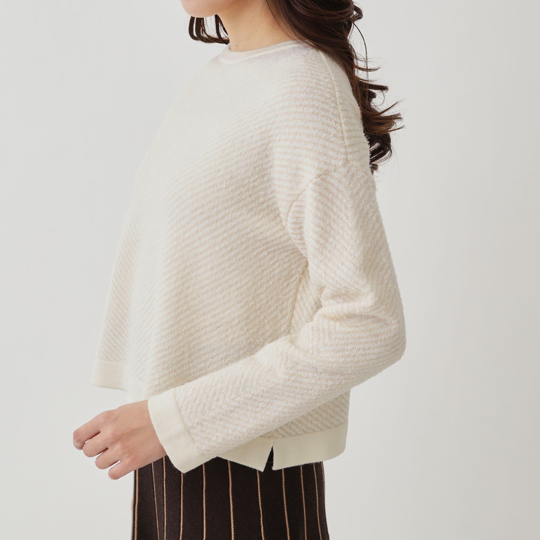 COUP DE CHANCE「【手洗い可】ジャガートニットトップス」|ニット・セーター|