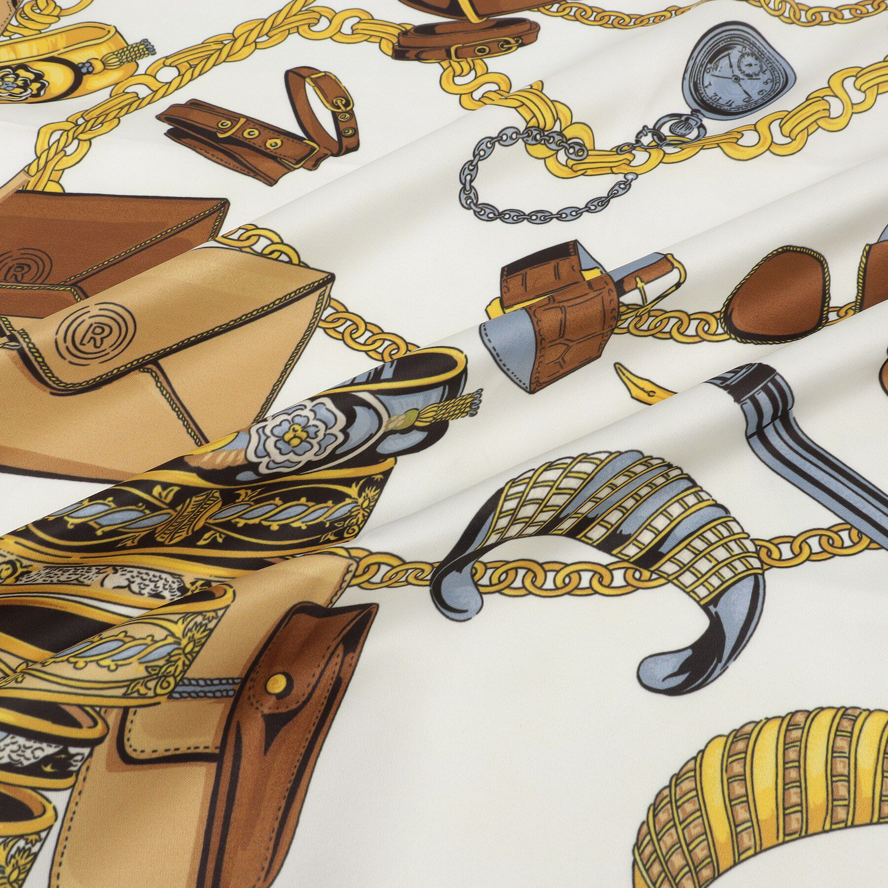 COUP DE CHANCE「【ベルトチェーン柄/アクセチェーン柄】スカーフ」|バンダナ・スカーフ|