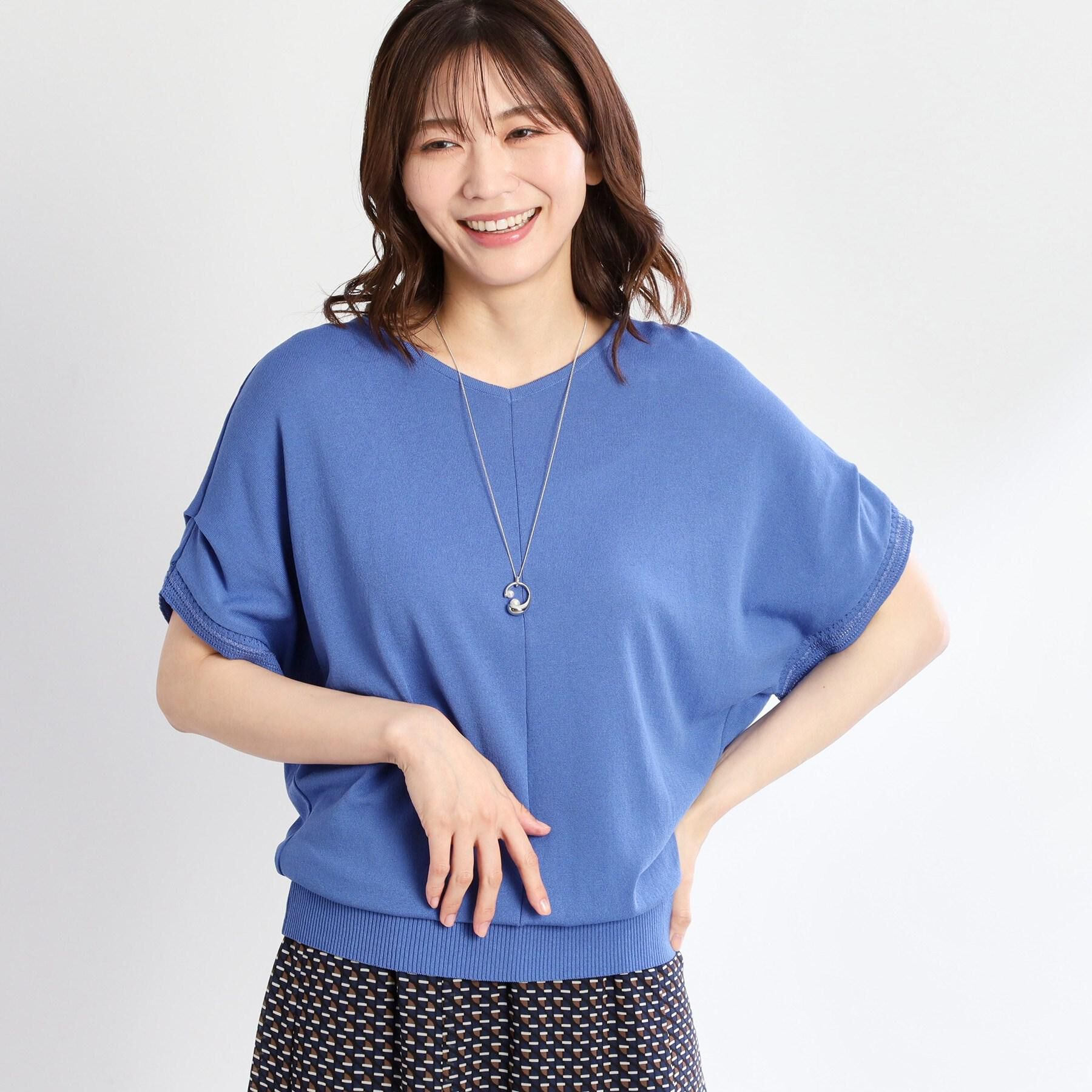 Reflect「【選べる7色◎／手洗い可／二の腕カバー】半袖ニット」|ニット・セーター|