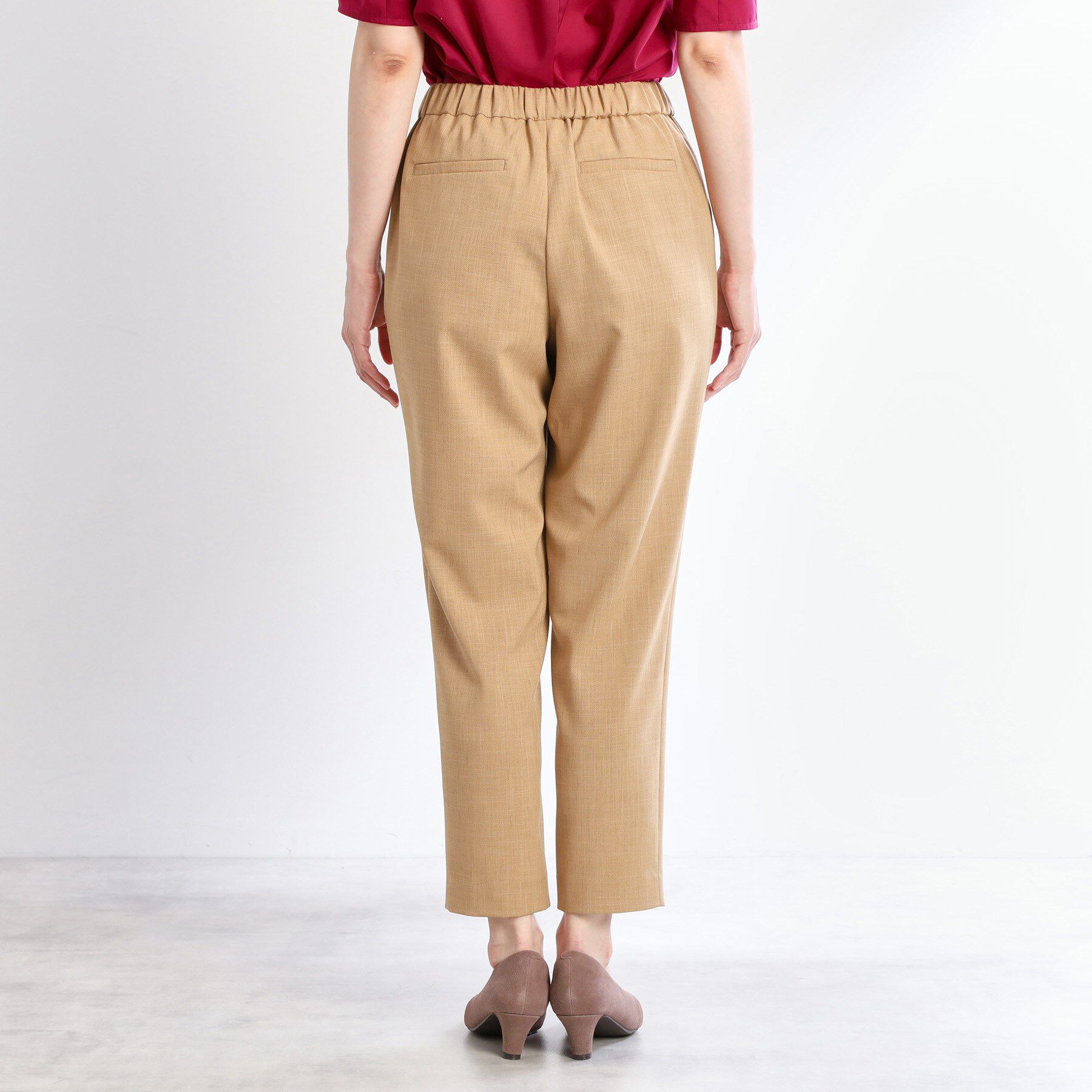 Reflect「【マシンウォッシュ可／ウエストゴム仕様】キレイめリラクシーパンツ」|その他|