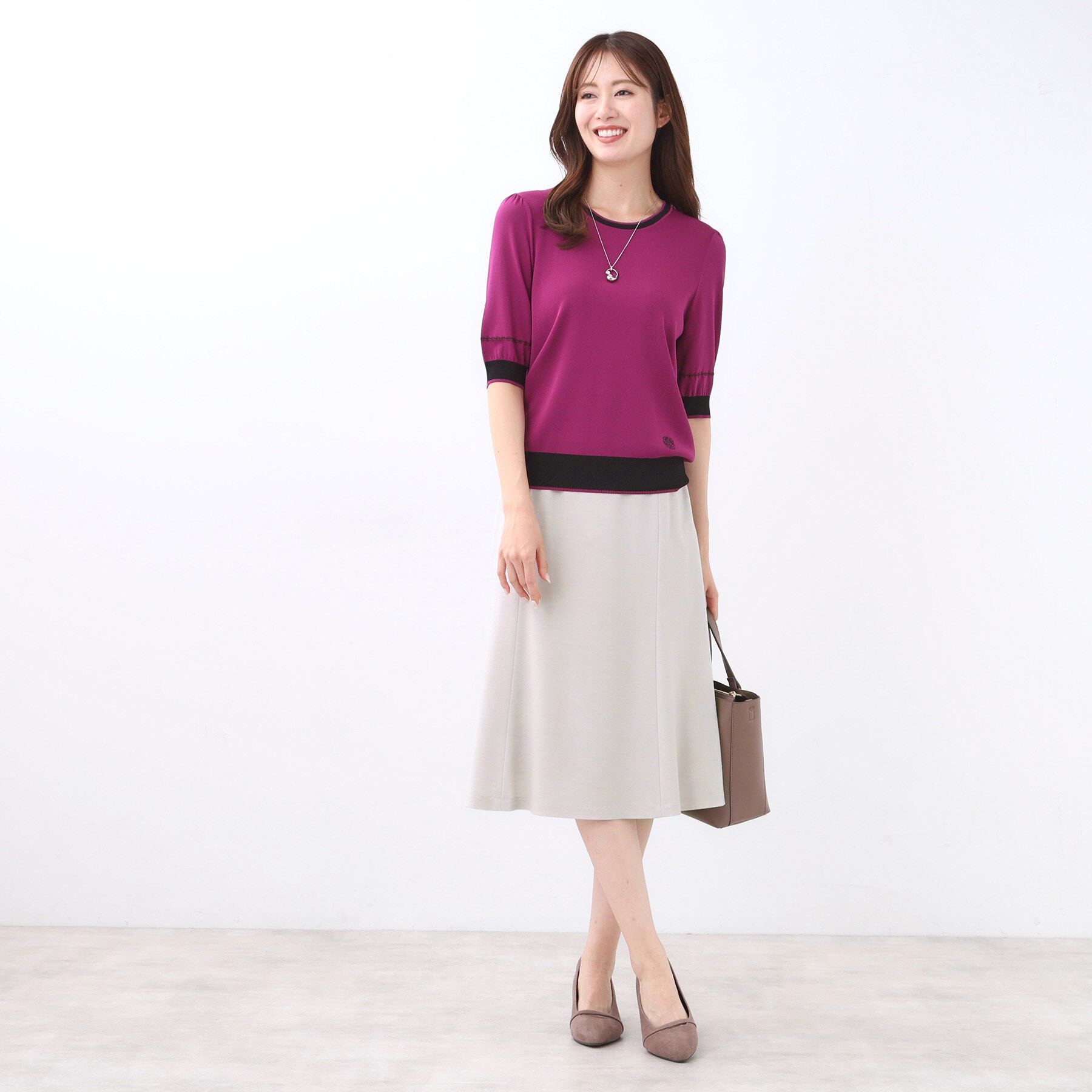 Reflect「【匠シリーズ／すっきり細見え／セットアップ可】ソフトフレアスカート」|スカート|