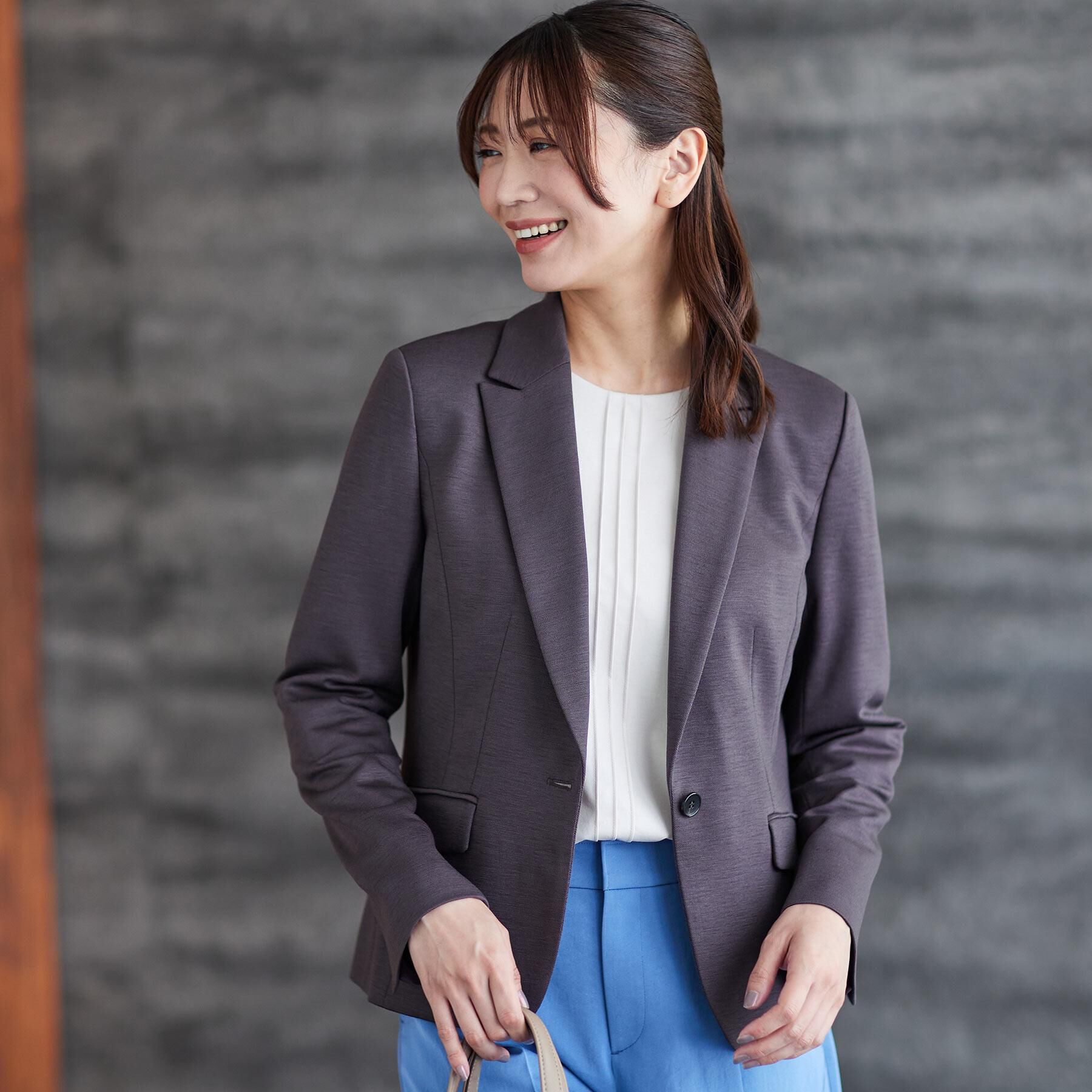 Reflect「【アウターを着てもすっきり／体型カバー／腰周りが気にならない】長め丈プルオーバージャージ」|Tシャツ・カットソー|