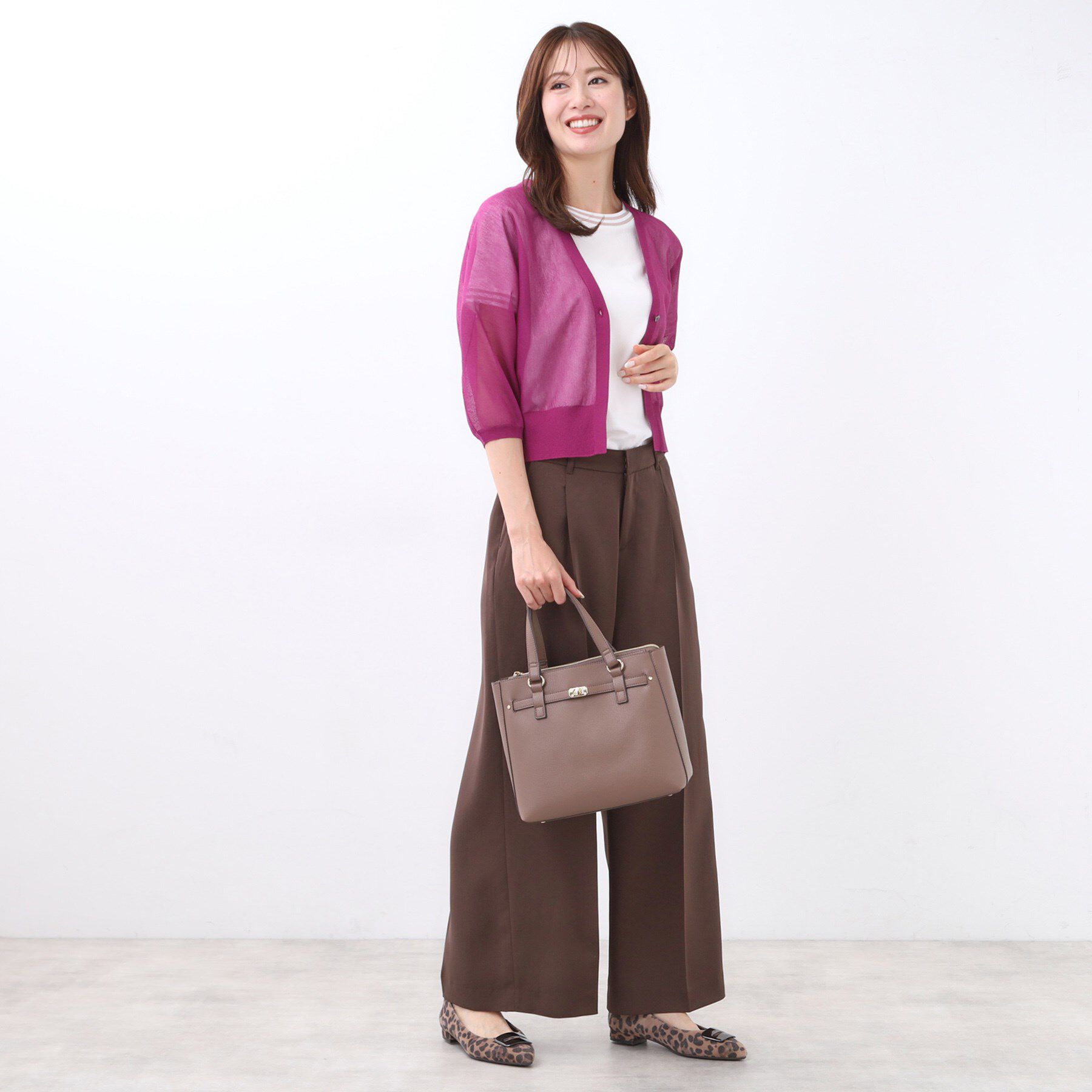 Reflect「【手洗い可】ボレロ風シアーカーディガン」|カーディガン|