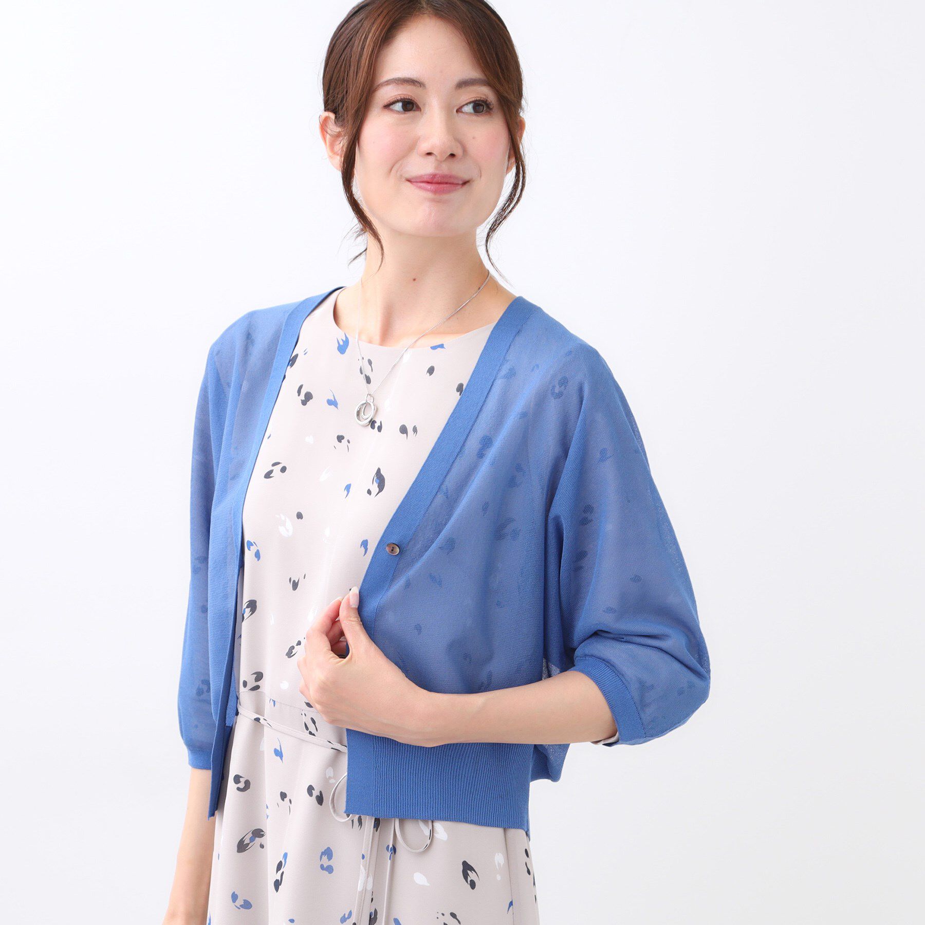 Reflect「【手洗い可】ボレロ風シアーカーディガン」|カーディガン|